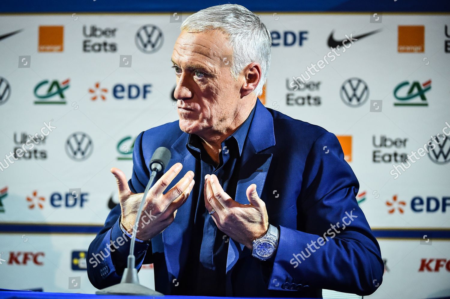 Didier Deschamps Coach French National Team Editorial Stock Photo