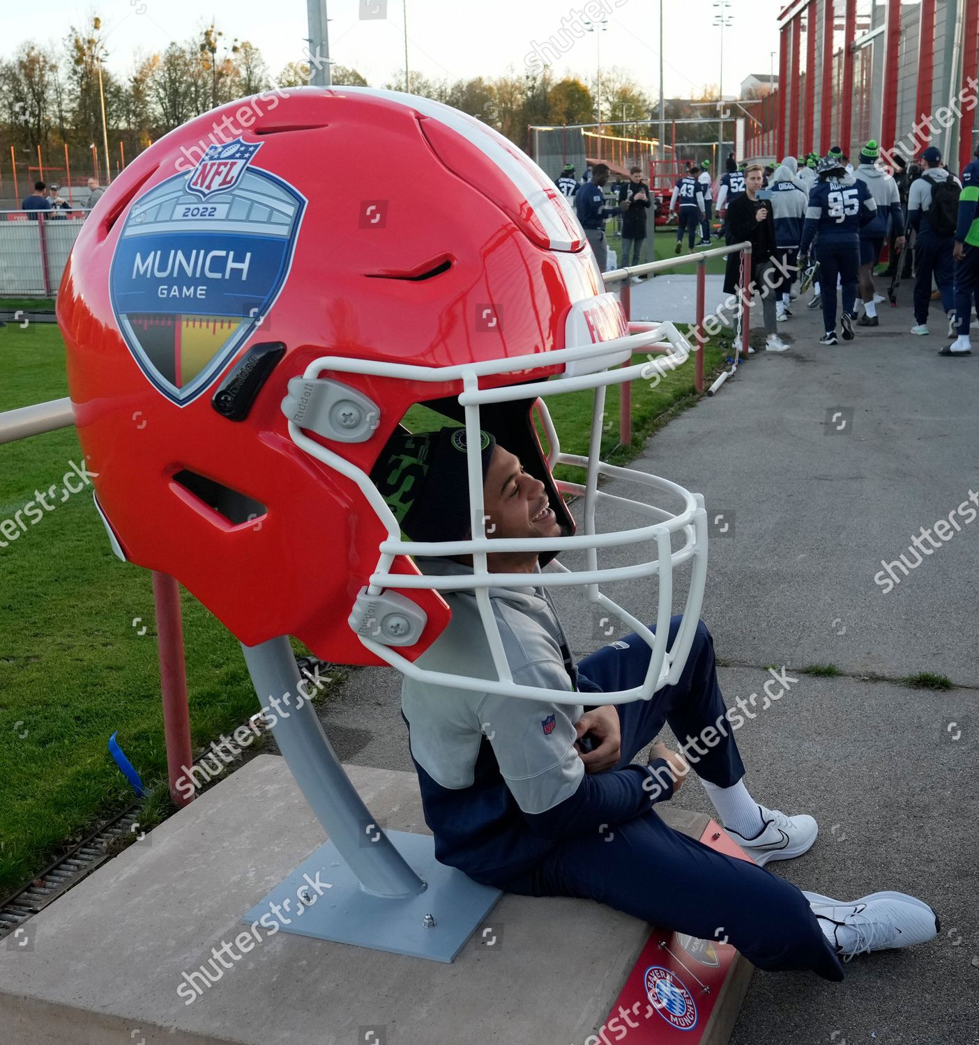 Seattle Seahawks Jalen Teez Tabor Poses Editorial Stock Photo - Stock Image