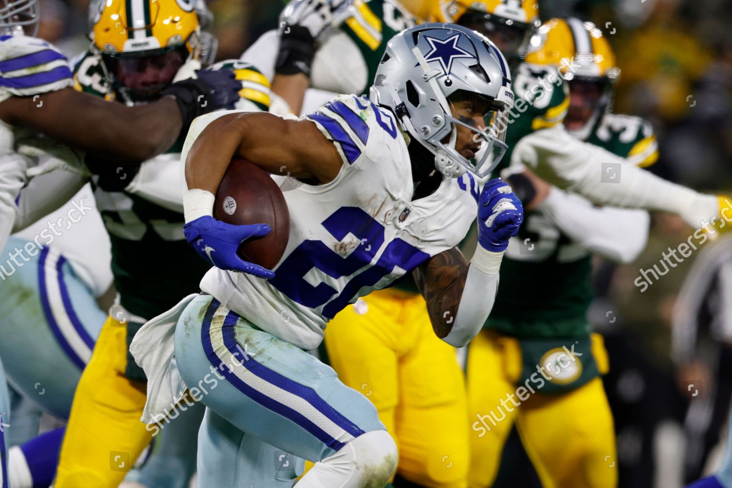 Green Bay, Wisconsin, USA. 13th Nov, 2022. Dallas Cowboys running back Tony  Pollard (20) during the NFL football game between the Dallas Cowboys and  the Green Bay Packers in Green Bay, Wisconsin.