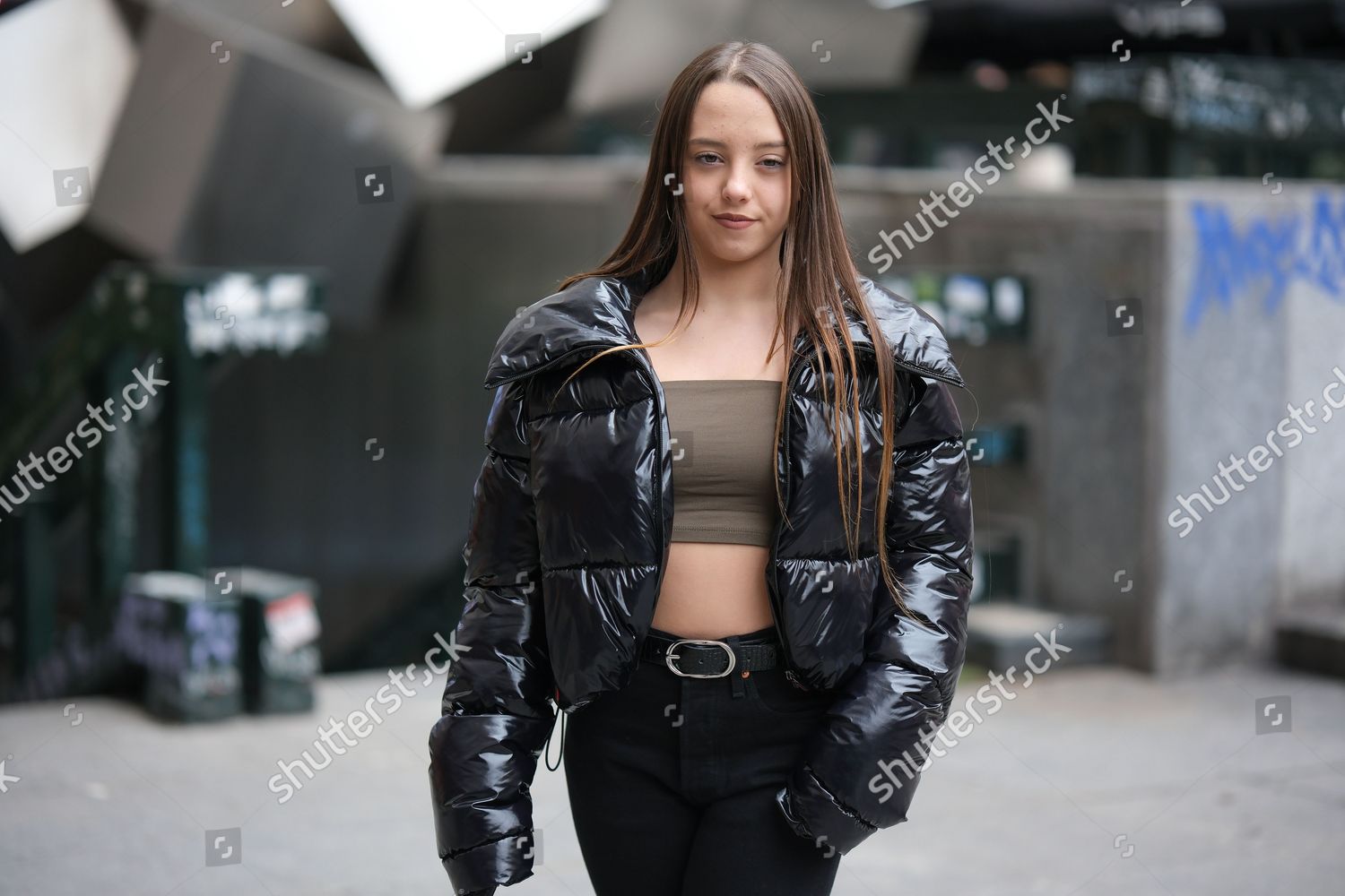 Actress Carla Quilez Poses During Portrait Editorial Stock Photo