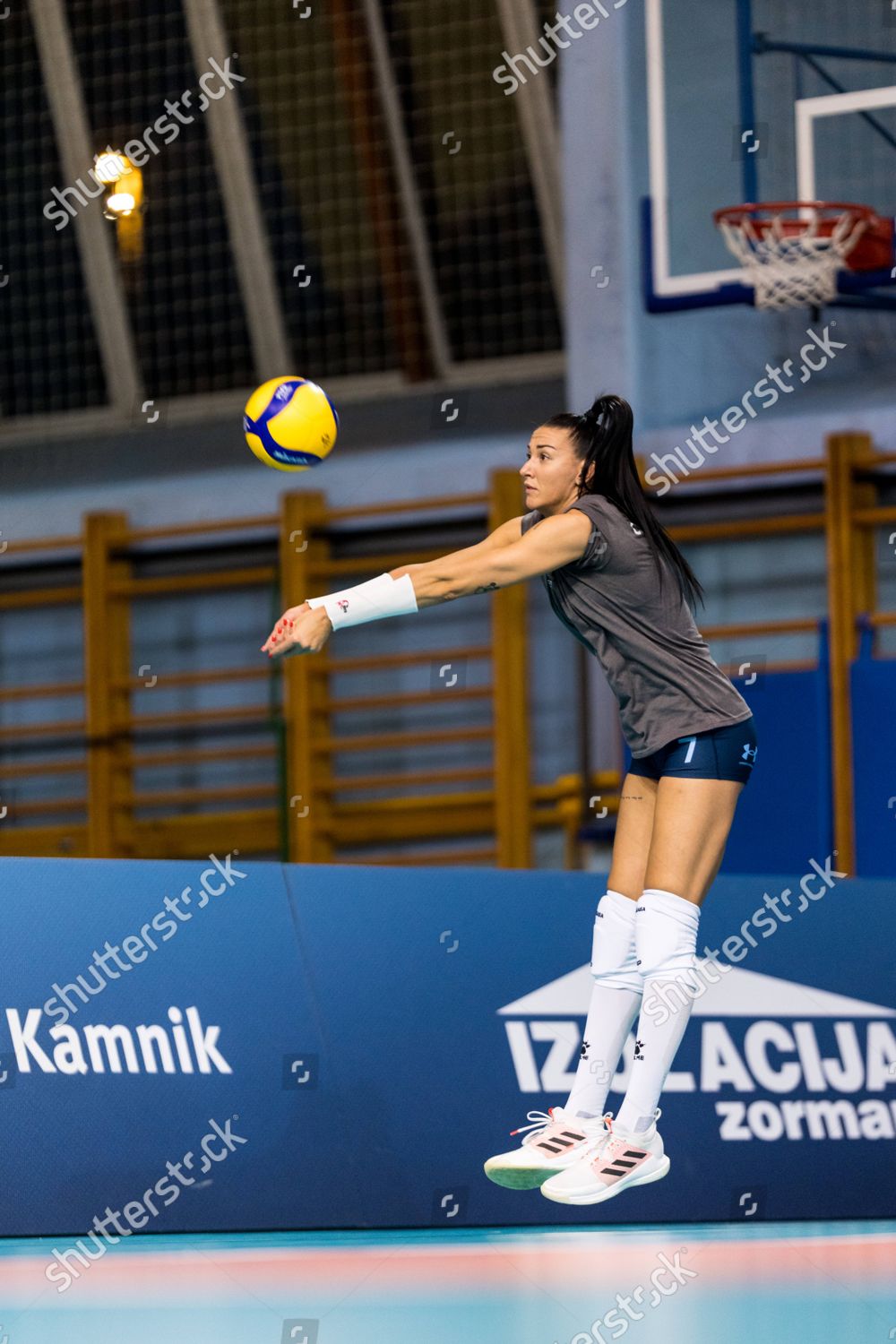 Andjelka Radiskovic Calcite Volley During Volleyball Editorial Stock Photo 