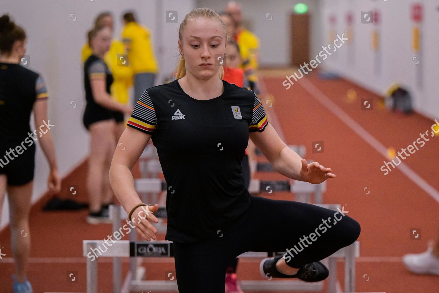 Belgian Gymnast Lisa Vaelen Pictured Action Editorial Stock Photo