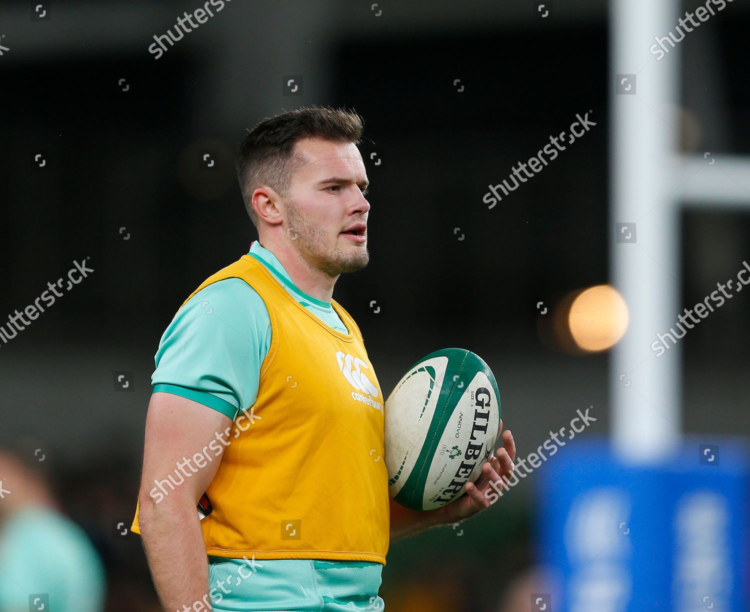 Jacob Stockdale Ireland Warms Prior Kickoff Editorial Stock Photo ...