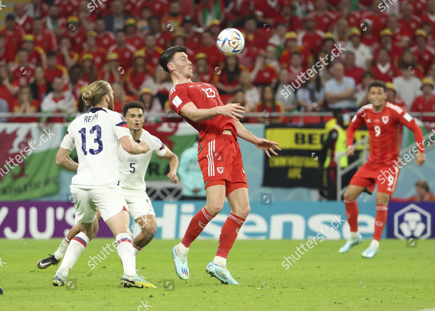 Kieffer Moore Wales During Fifa World Editorial Stock Photo - Stock ...