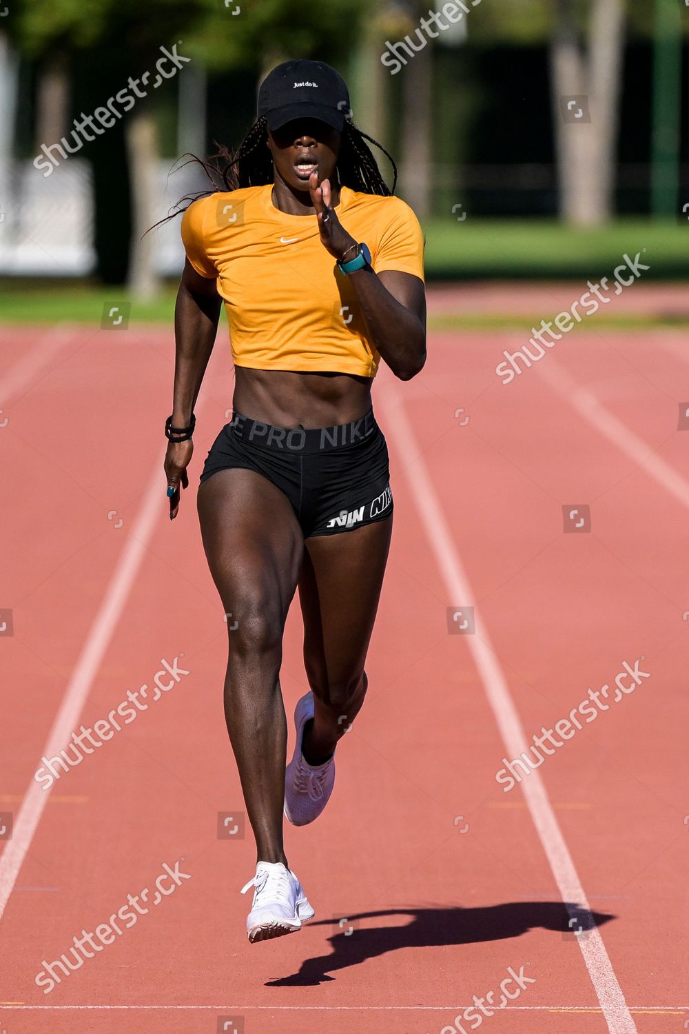 Athlete Anne Zagre Pictured Action During Editorial Stock Photo Stock