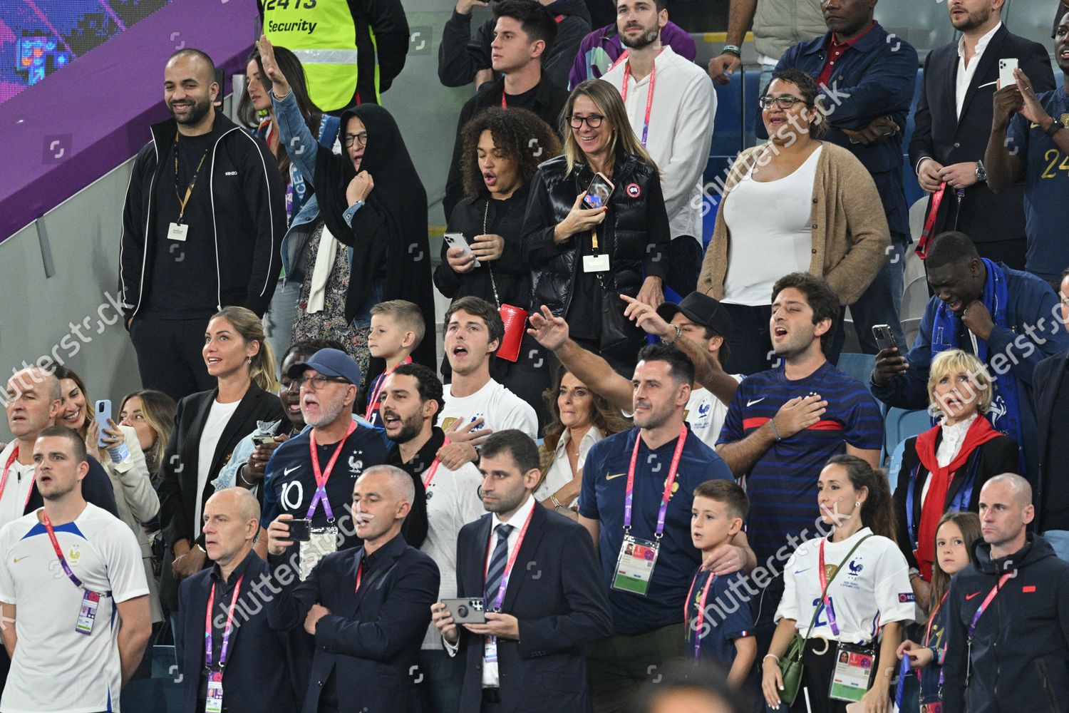 Didier Deschamps Wife Claude Family Kylian Editorial Stock Photo