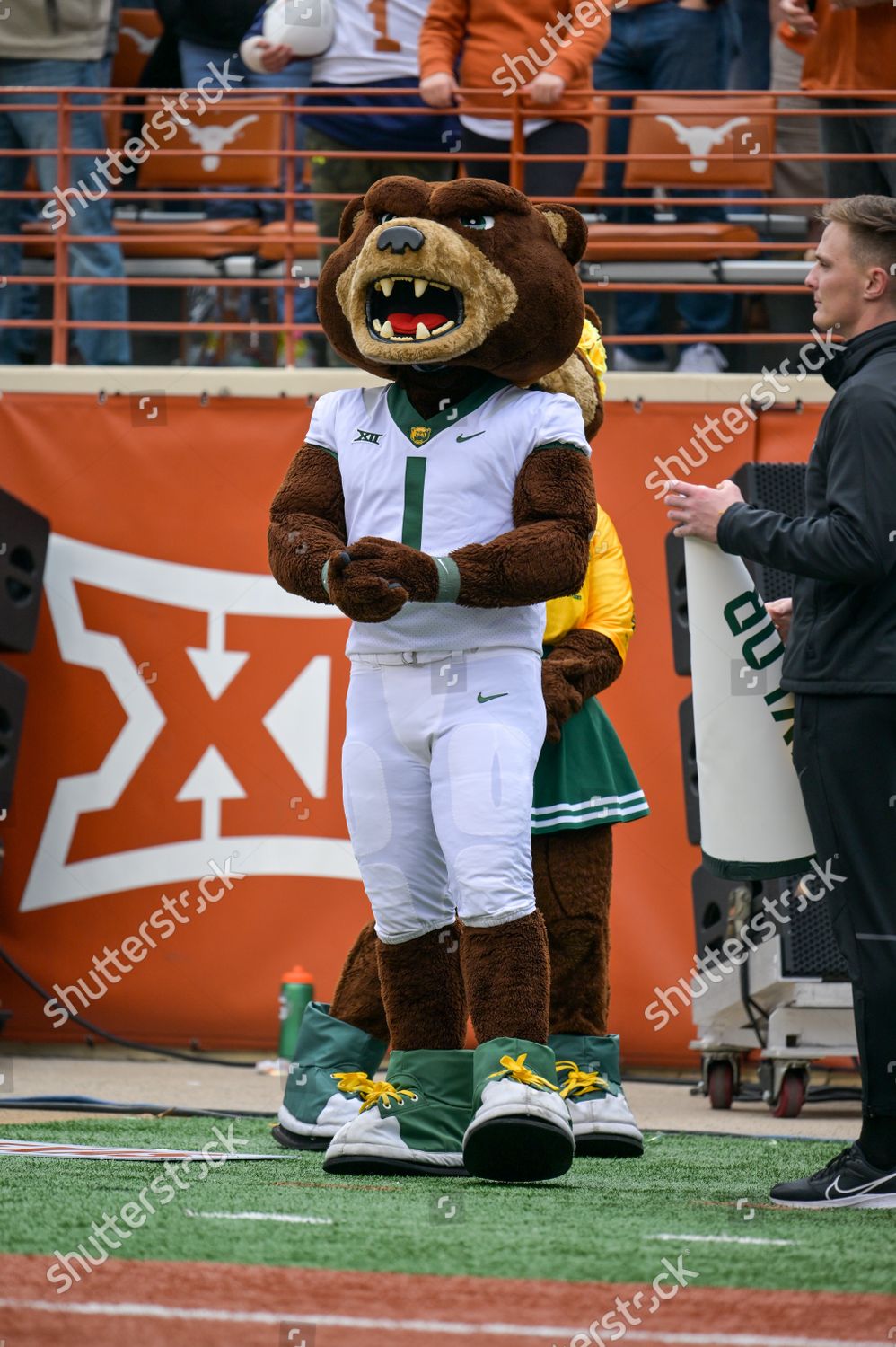 Baylor Bears Mascots Bruiser Performing On Editorial Stock Photo 