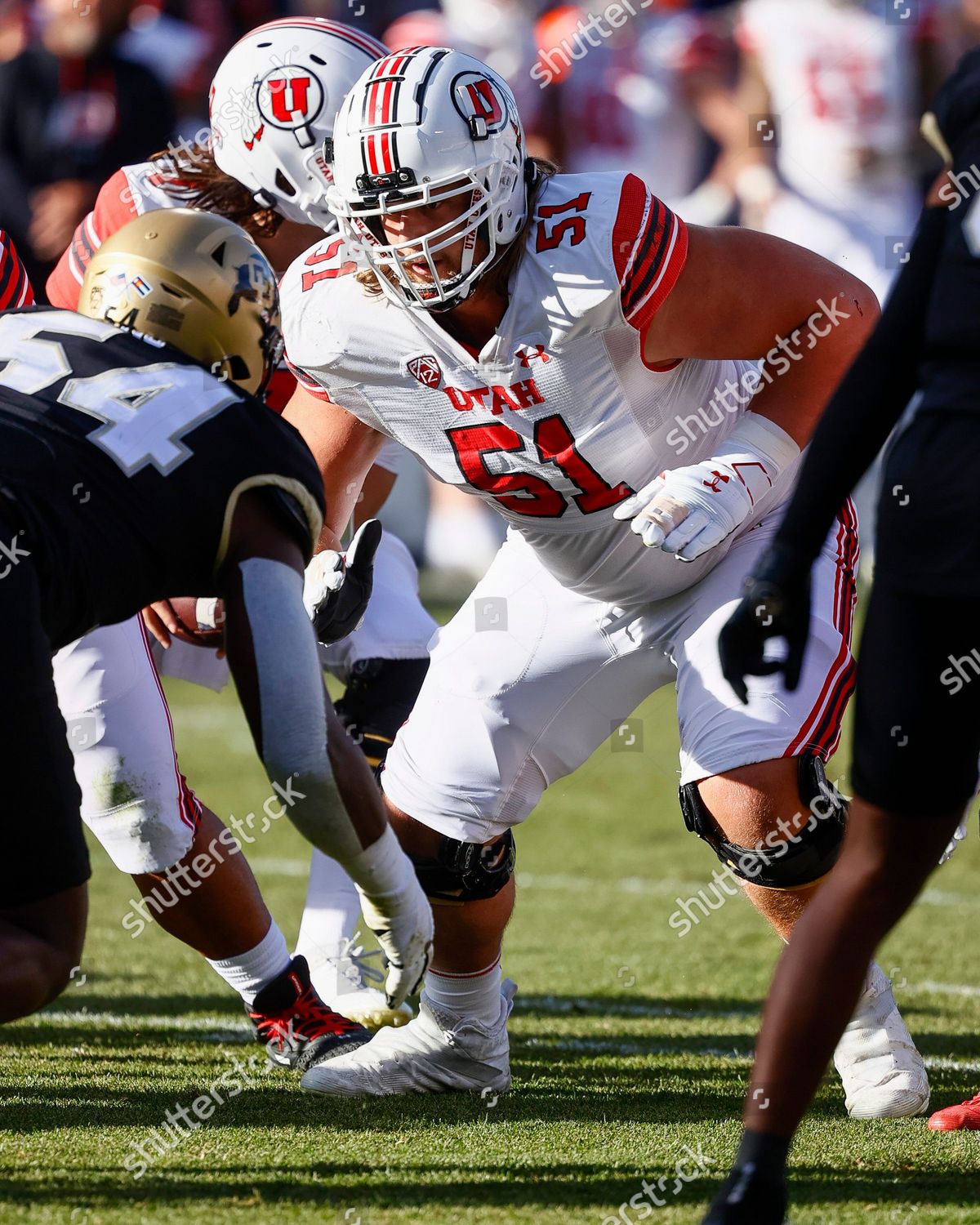 Utah Utes Offensive Lineman Keaton Bills Editorial Stock Photo Stock