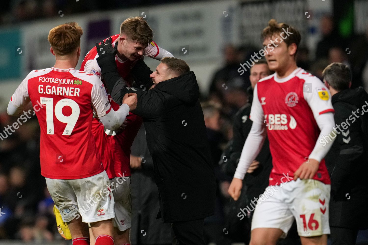 Cian Hayes Fleetwood Town 21 Celebrates Editorial Stock Photo - Stock ...