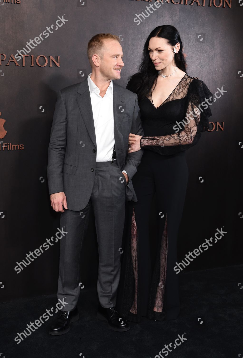 Ben Foster Wife Laura Prepon Editorial Stock Photo - Stock Image