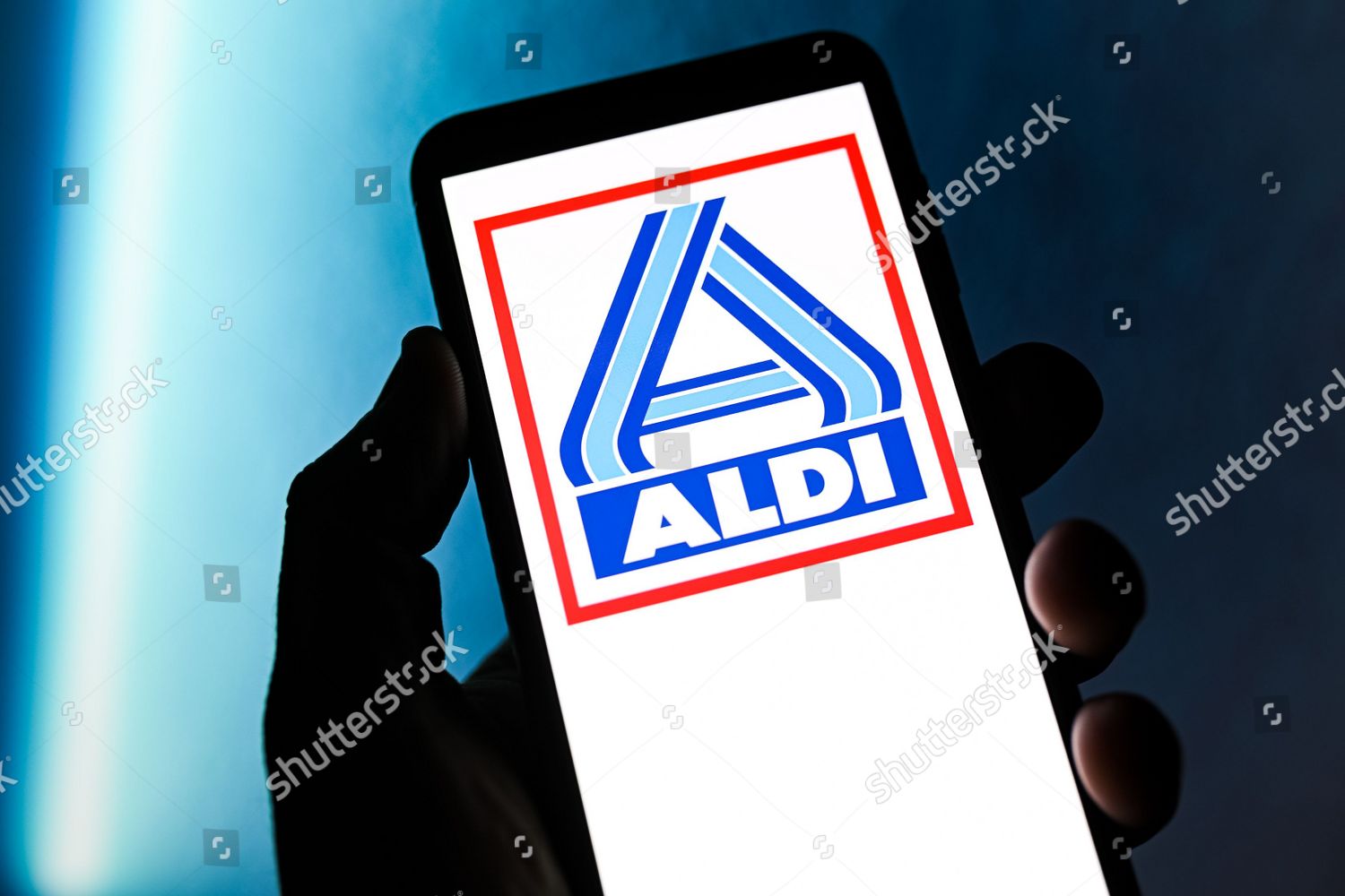 This Photo Illustration Aldi Logo Seen Editorial Stock Photo - Stock ...