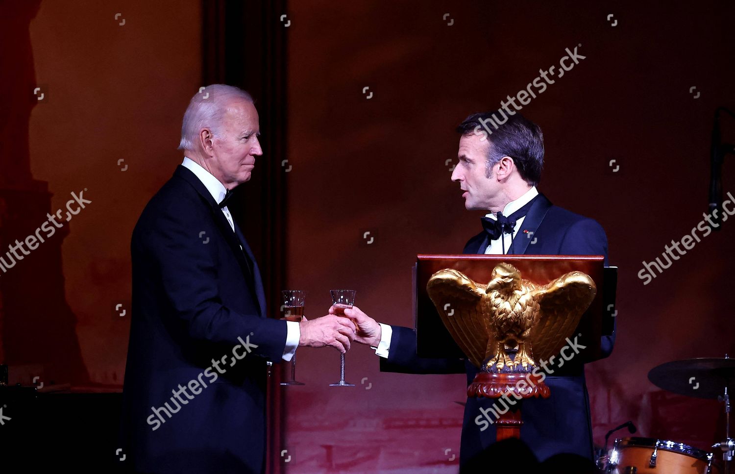 President Joe Biden French President Emmanuel Editorial Stock Photo ...