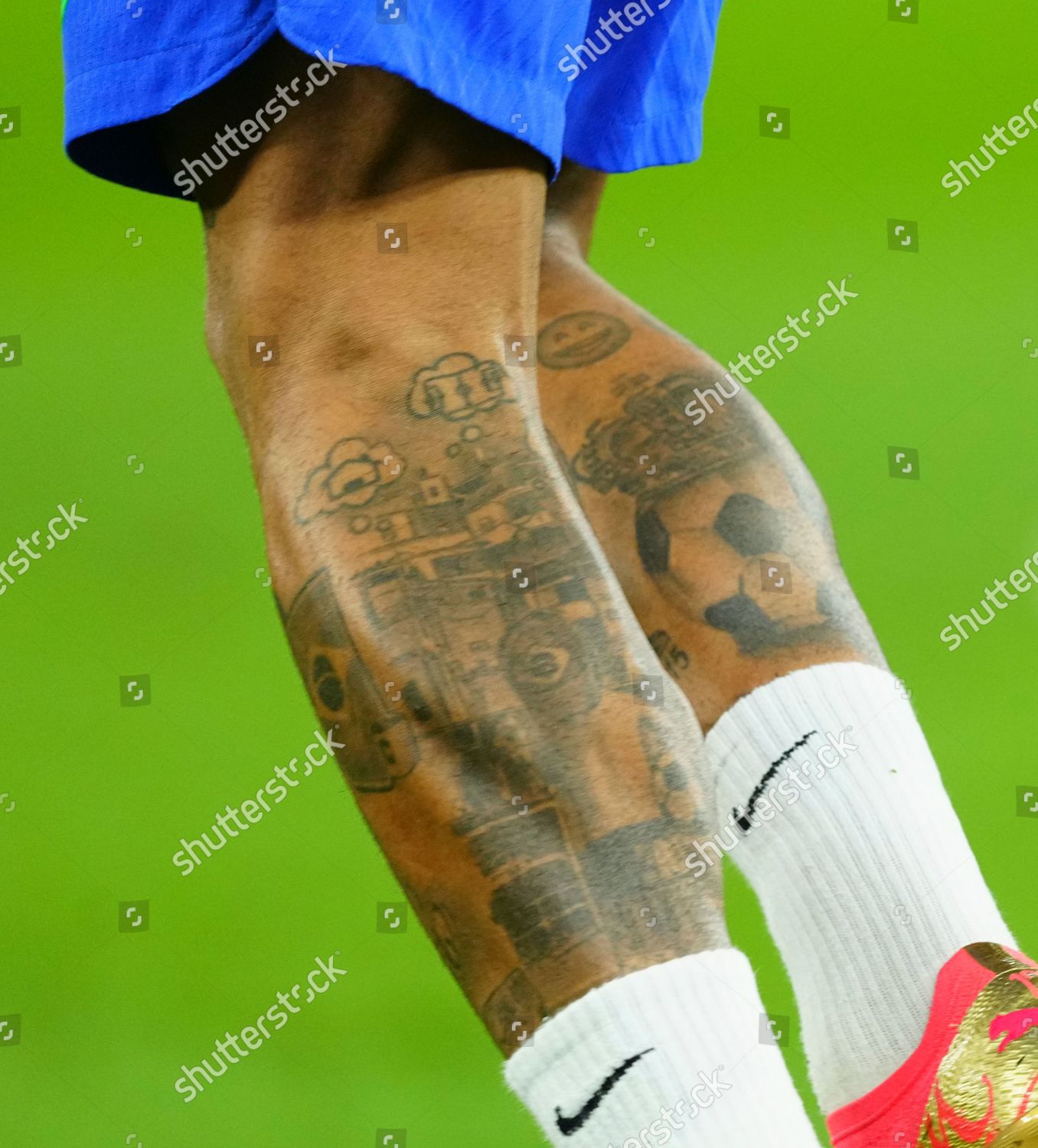 NEYMAR PSG with tattoo and earrings earring warming up Football  Champions League quarterfinals return match Paris St Germain PSG  FC  Bayern Munich M 0 1 on April 13th 2021 in ParisFrance