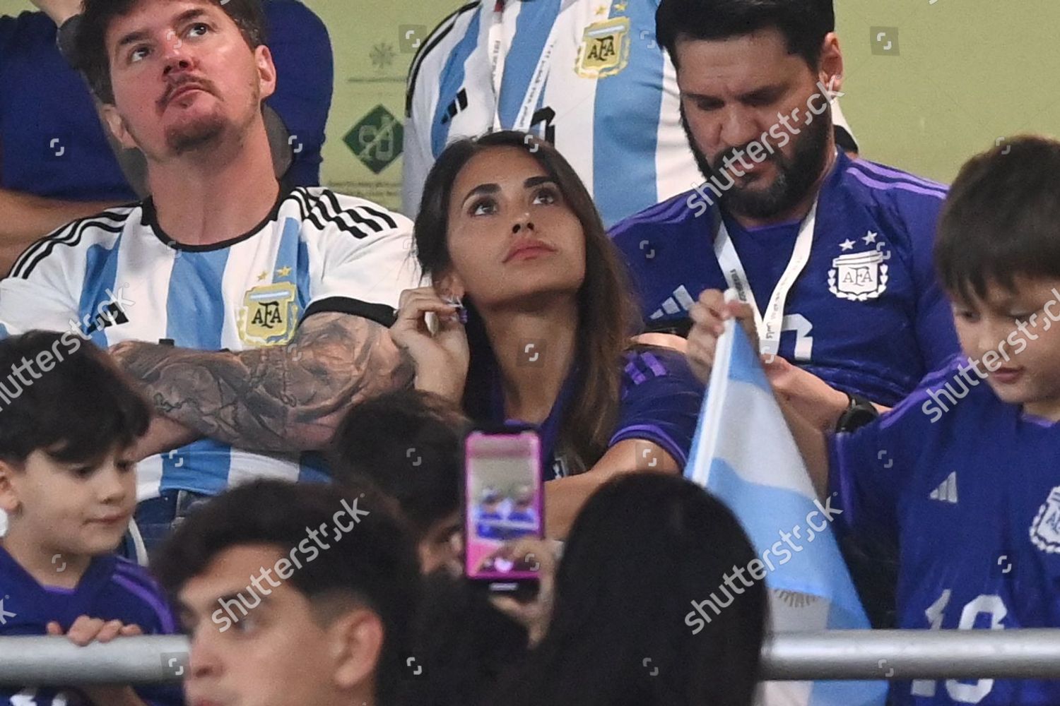 Antonella Roccuzzo C Wife Argentinas Lionel Editorial Stock Photo ...