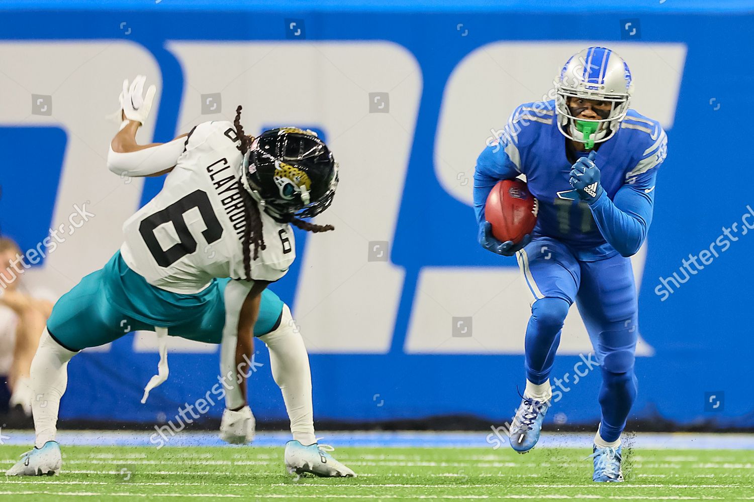 Wide Receiver Kalif Raymond 11 Detroit Editorial Stock Photo - Stock Image