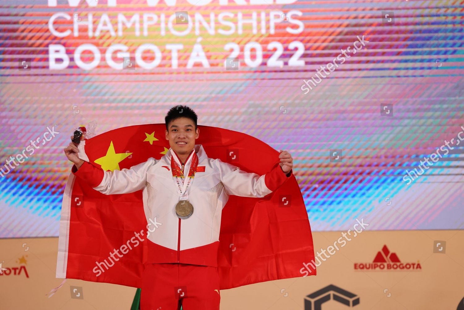 Li Dayin China Poses On Podium Editorial Stock Photo Stock Image