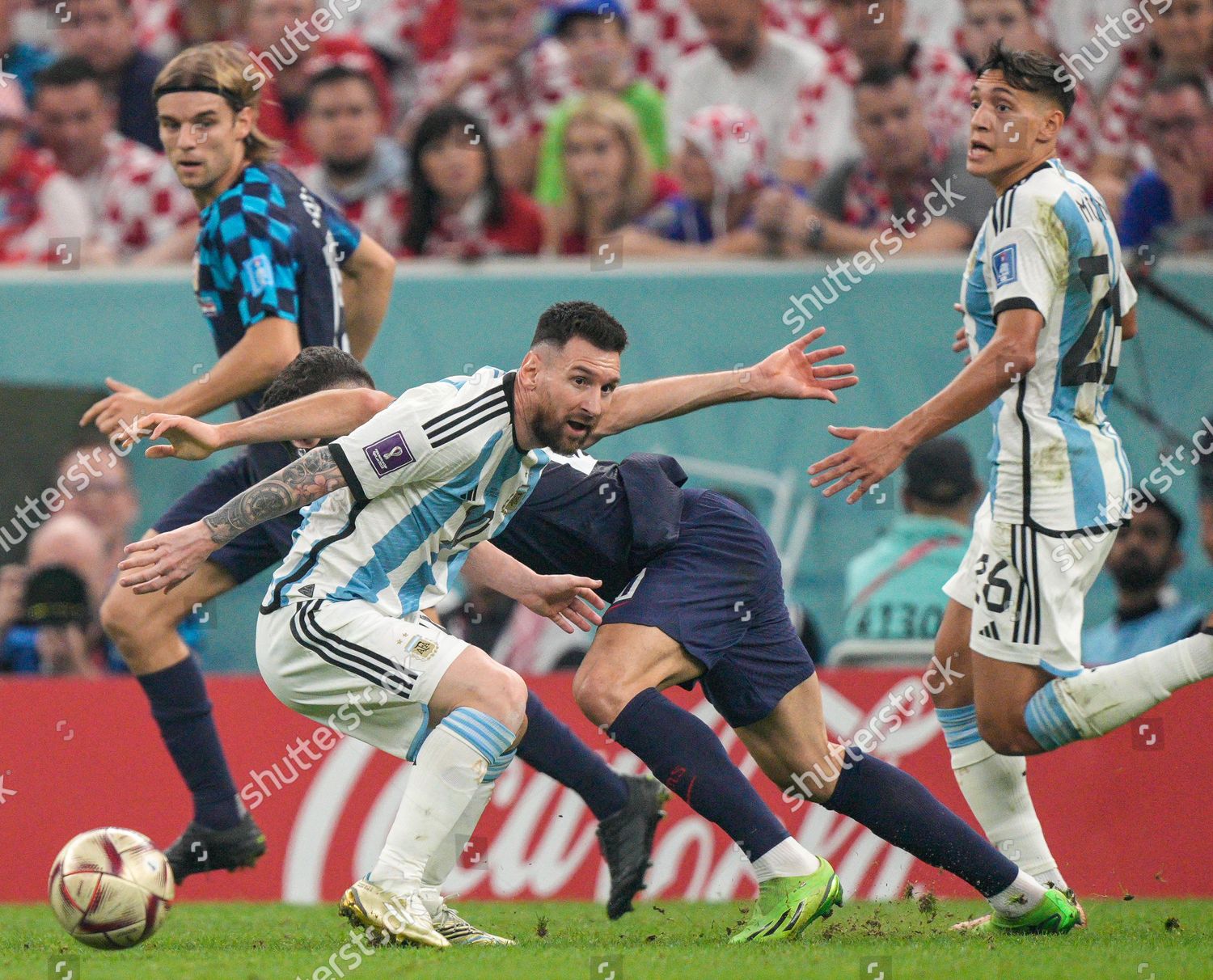 Lionel Messi Argentina Loses Possession Ball Editorial Stock Photo