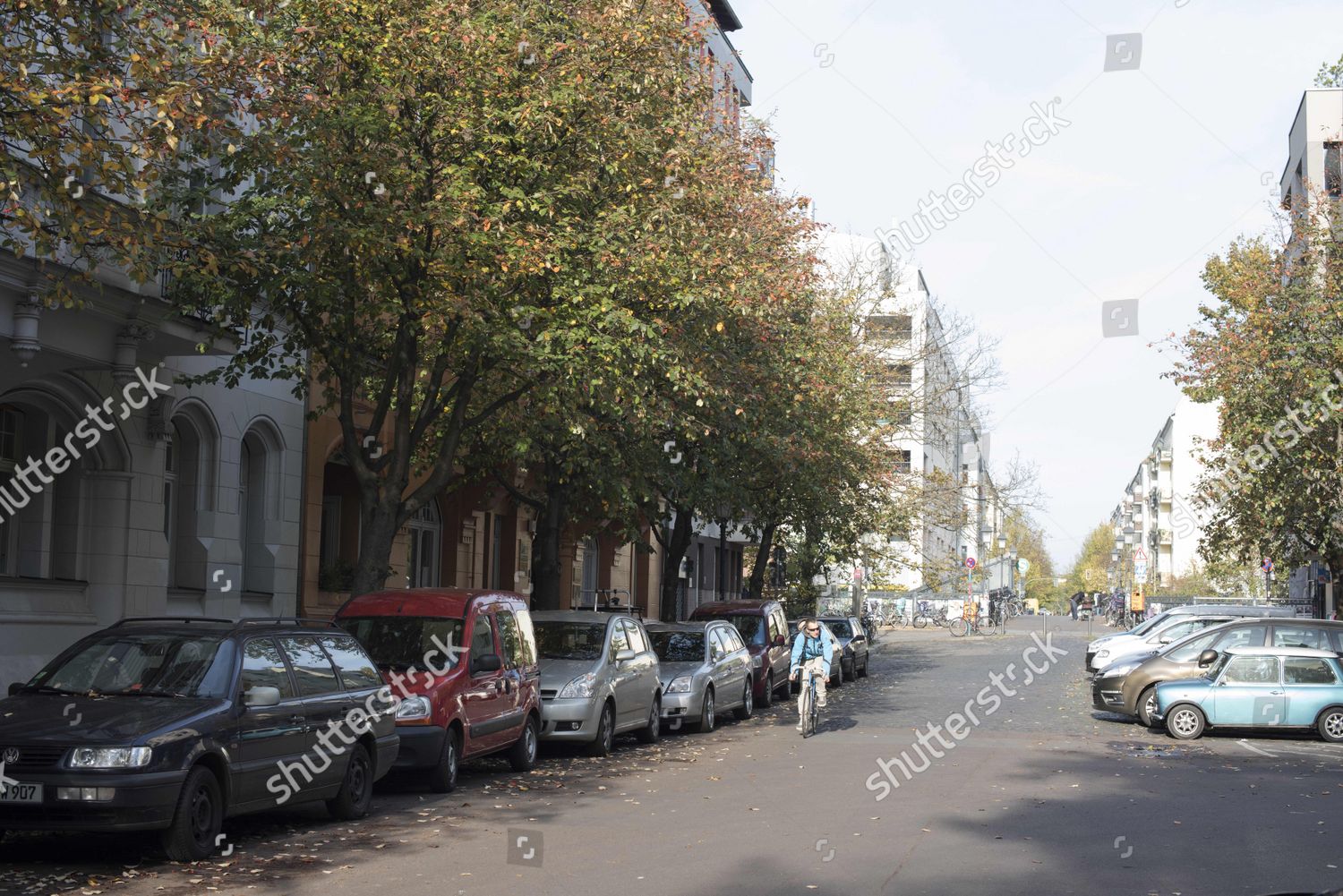Residential Buildings On Greifenhagener Strasse Berlinprenzlauer ...