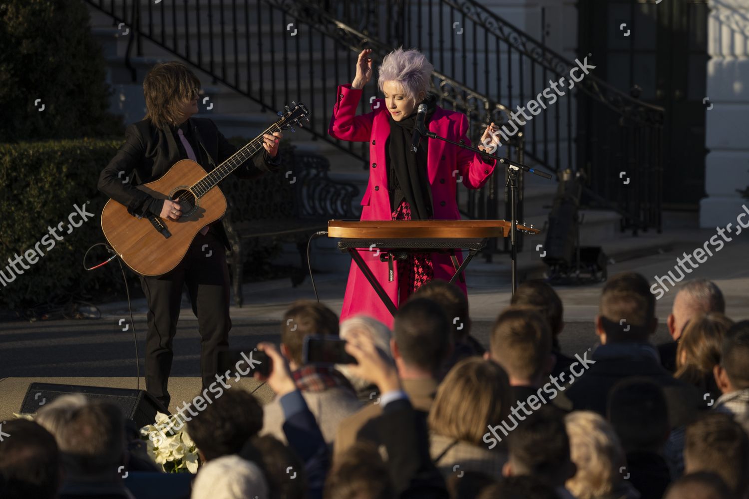 Singer Cyndi Lauper Guitarist Alex Nolan Editorial Stock Photo Stock
