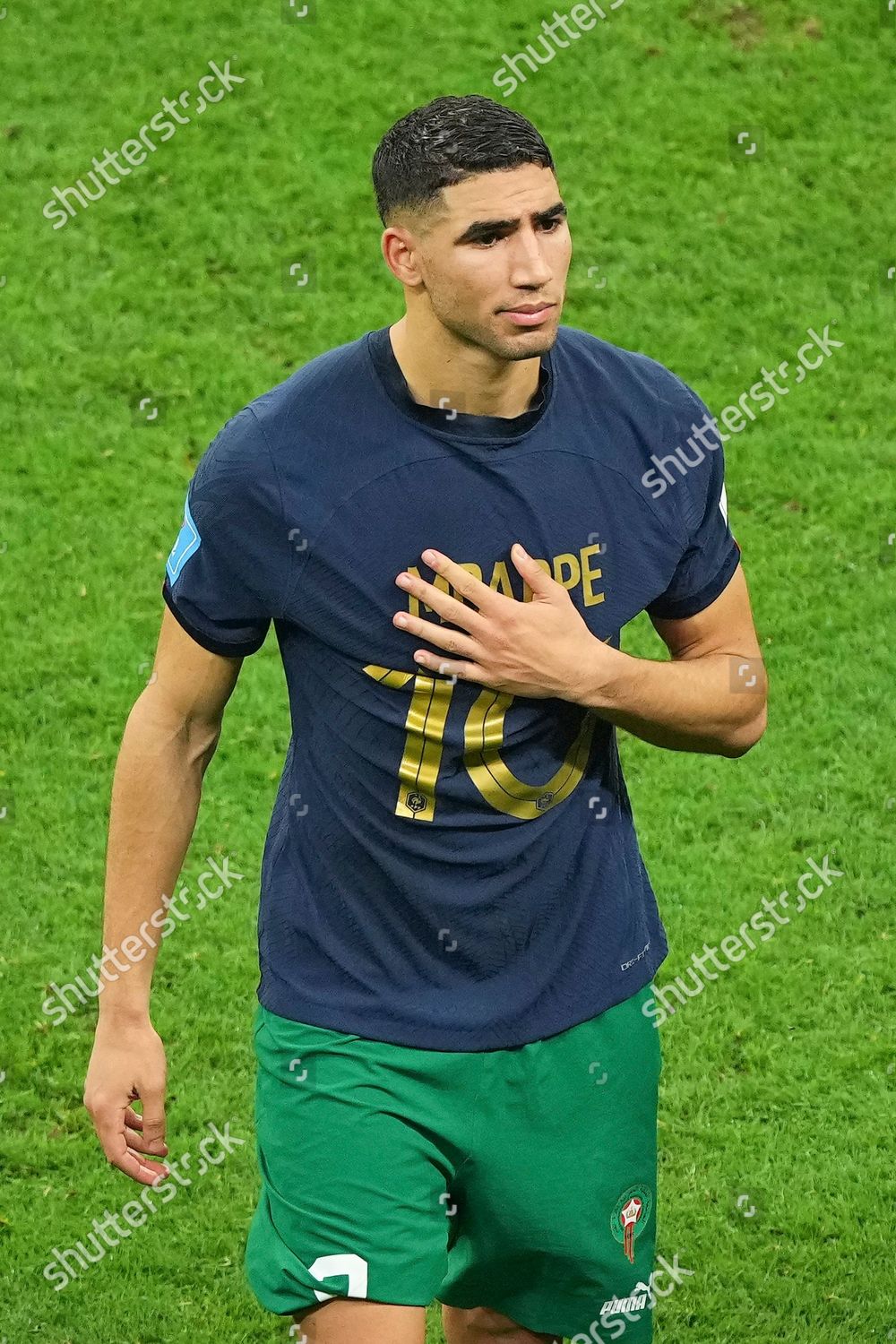 Achraf Hakimi Morocco Wearing Jersey Kylian Editorial Stock Photo