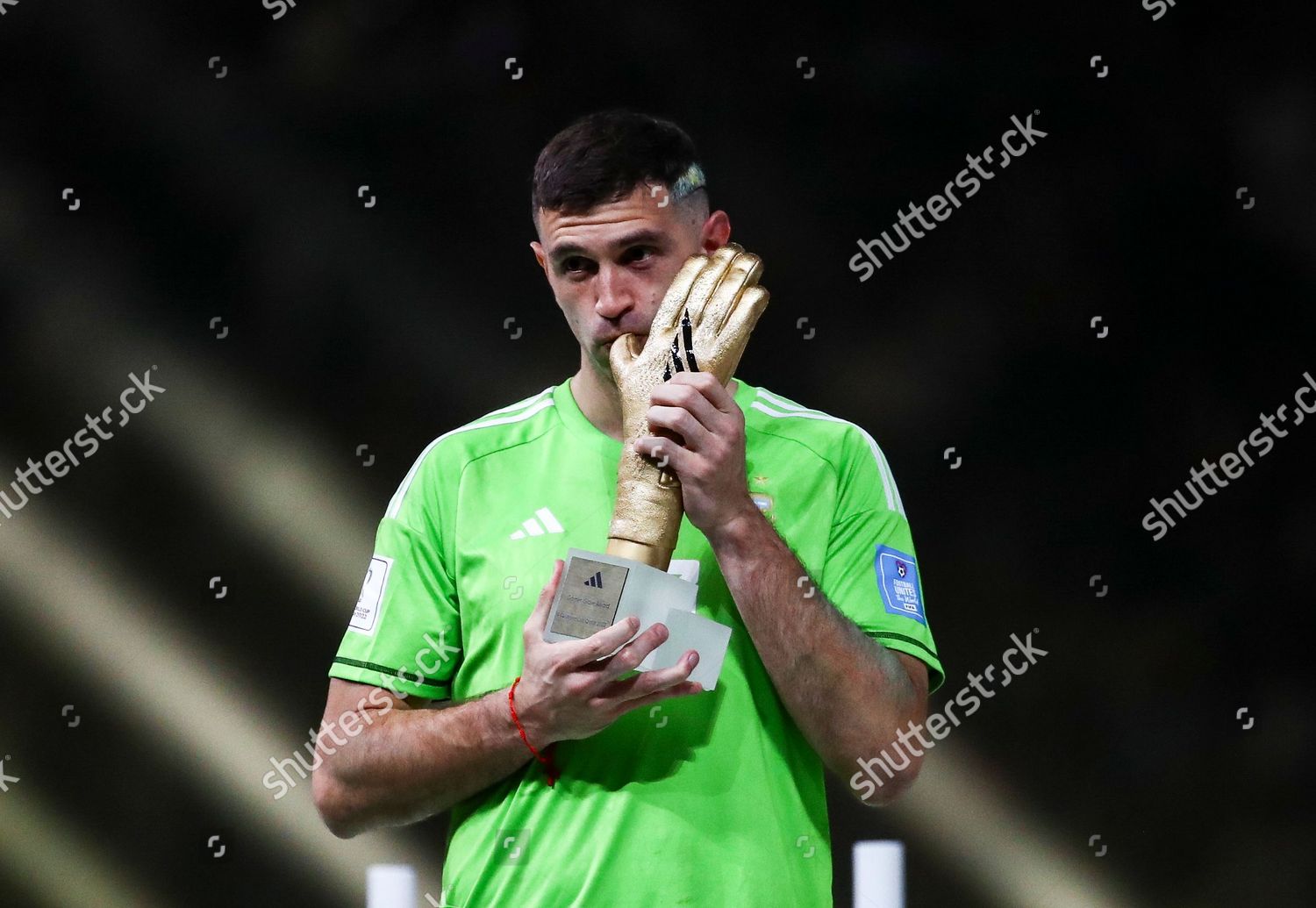 Emiliano Martinez Goalkeeper Argentina Winner Golden Editorial Stock ...