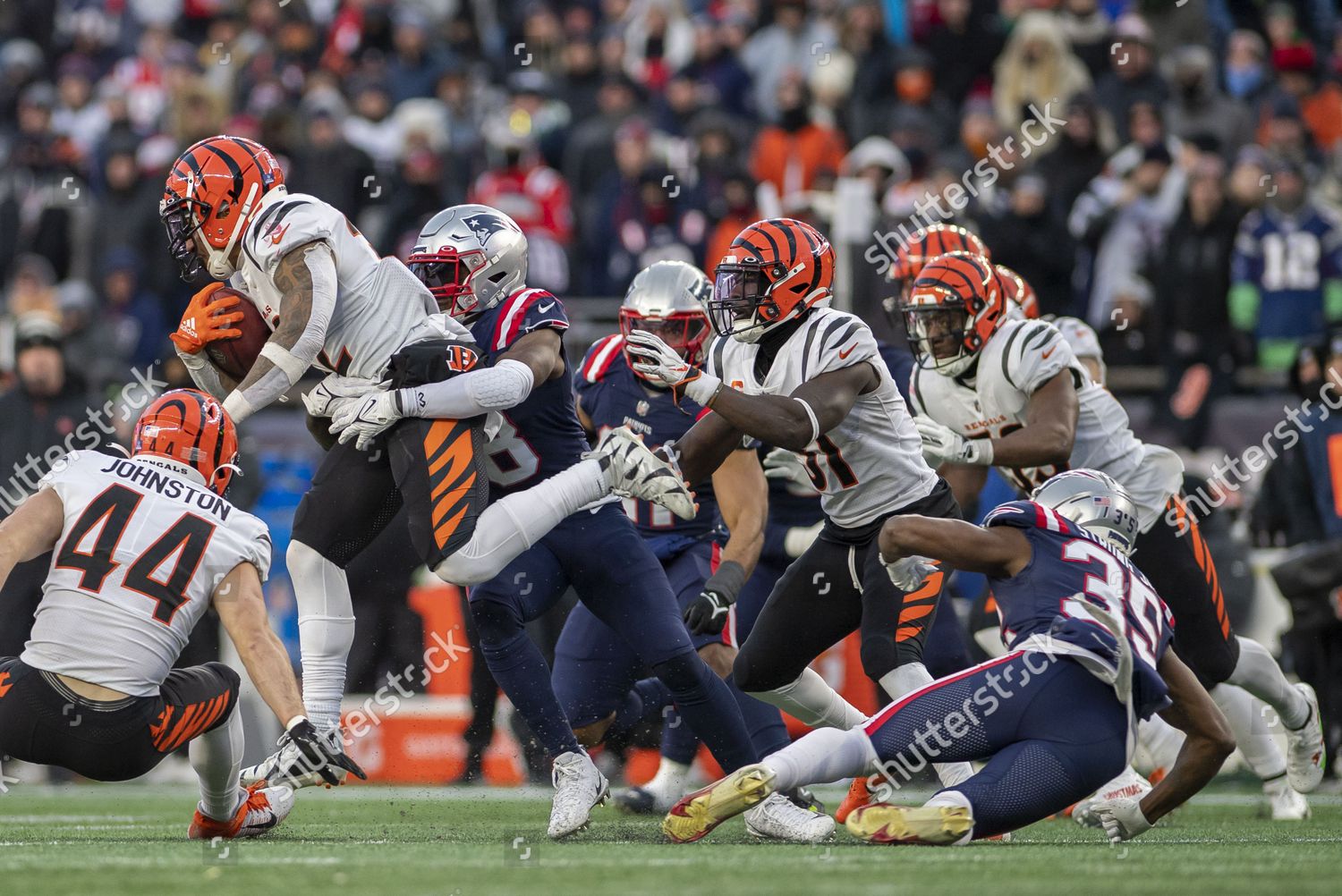 Foxborough, United States. 24th Dec, 2022. Cincinnati Bengals wide