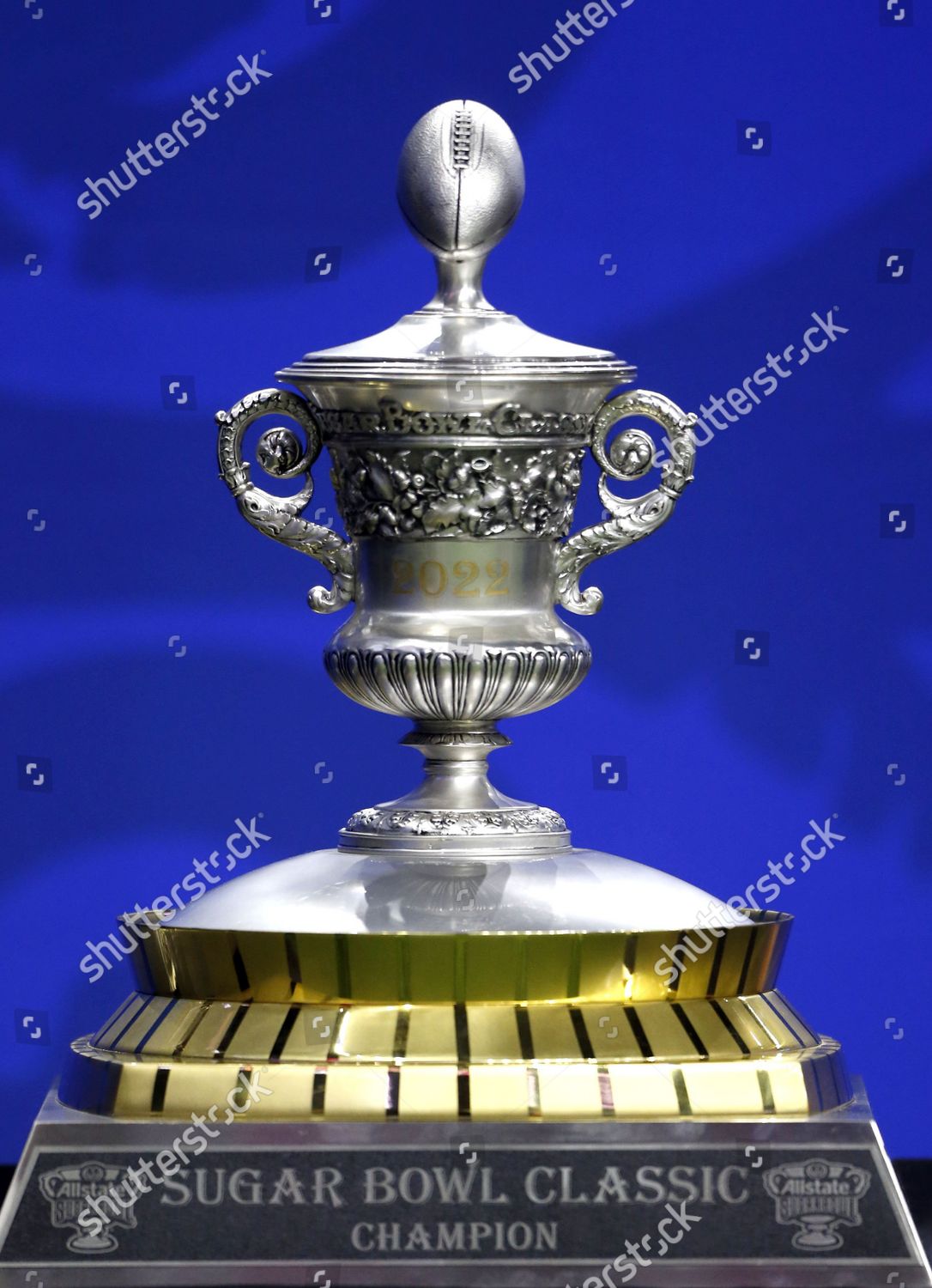 Sugar Bowl Trophy Sits On Sidelines Editorial Stock Photo - Stock Image ...