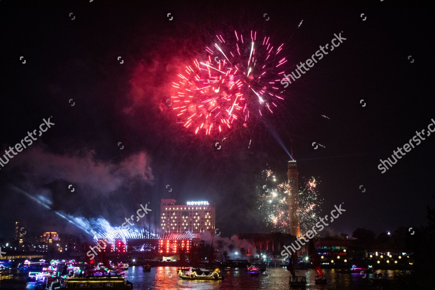 cairo-tower-celebrate-new-year-2023-editorial-stock-photo-stock-image