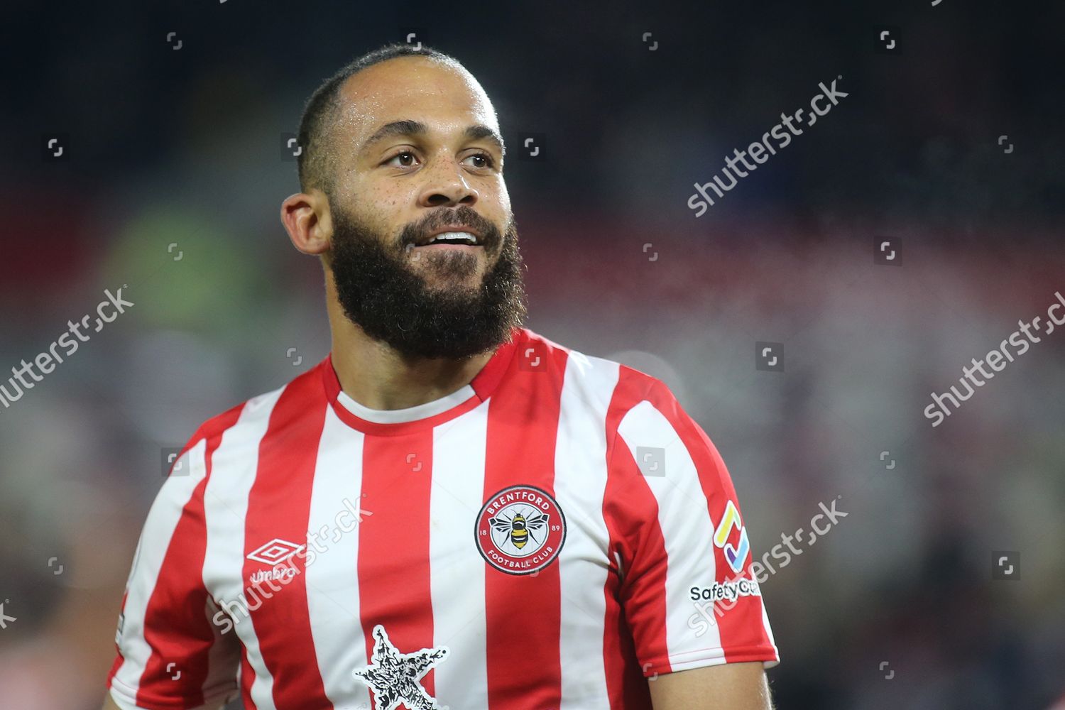 Bryan Mbeumo Celebrates Scoring Brentfords Third Editorial Stock Photo