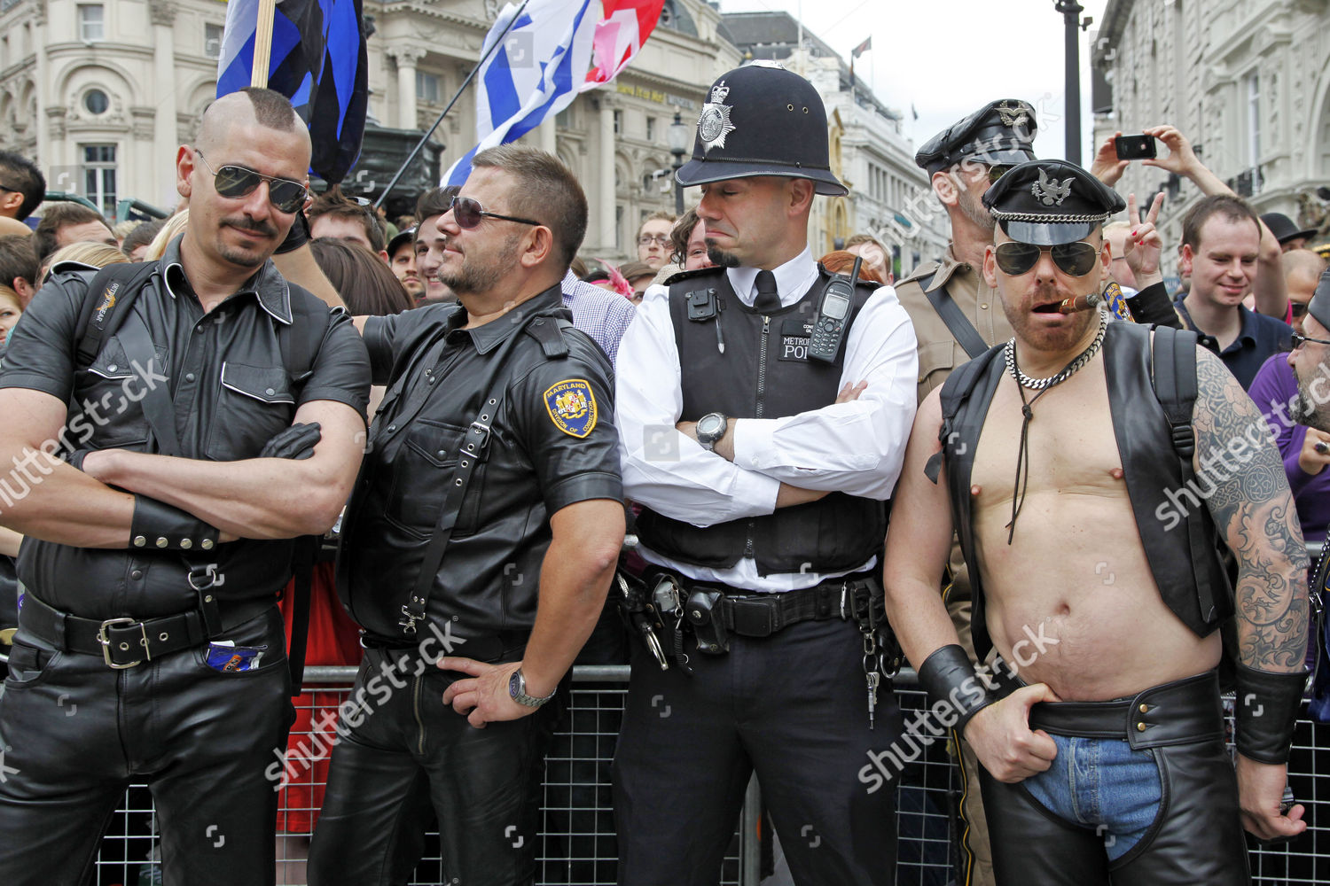 Leathermen Policeman Police Force London Gay: редакционная стоковая  фотография — стоковое изображение | Shutterstock