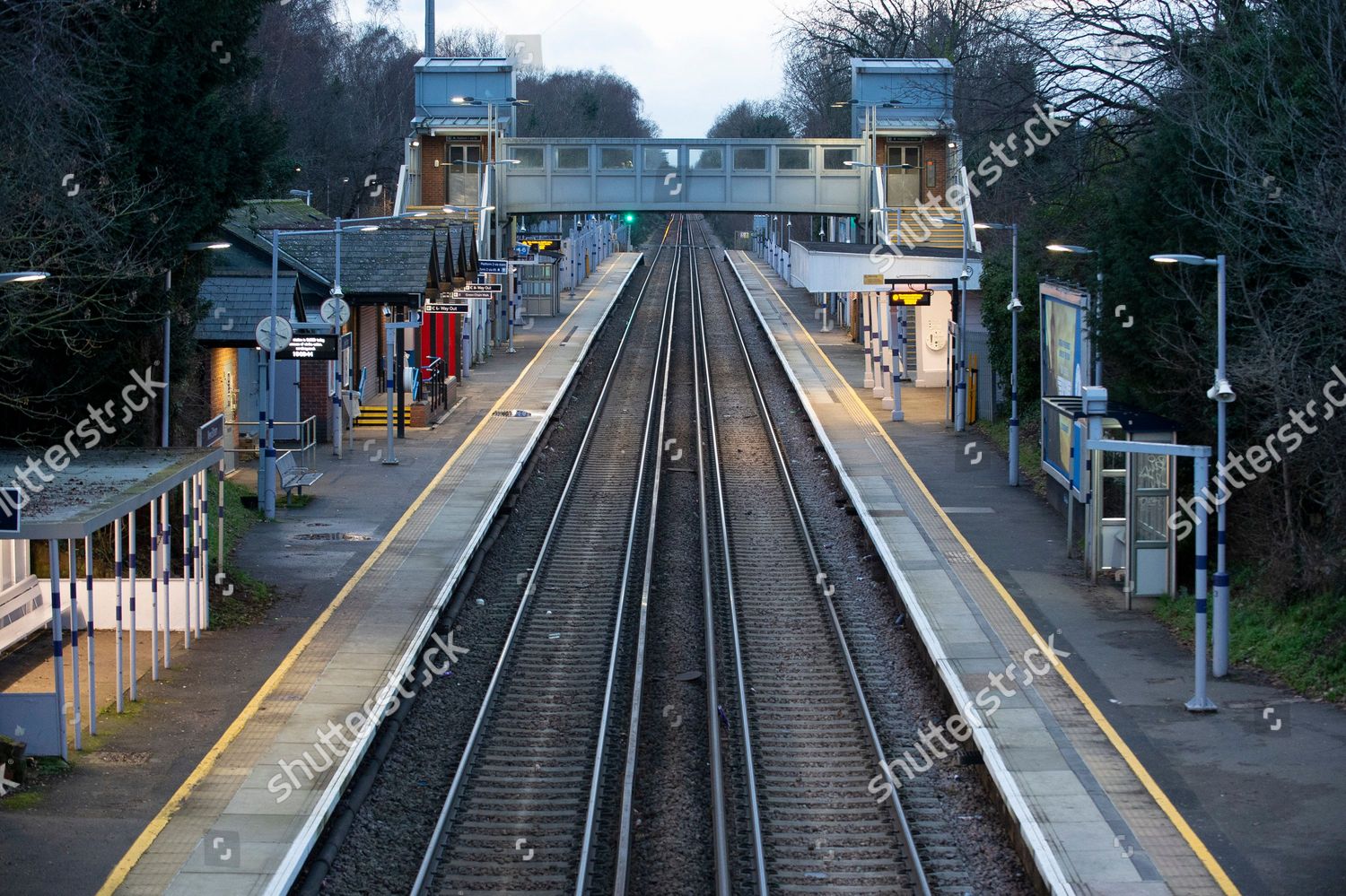 No Commuters New Eltham Train Station Editorial Stock Photo - Stock ...