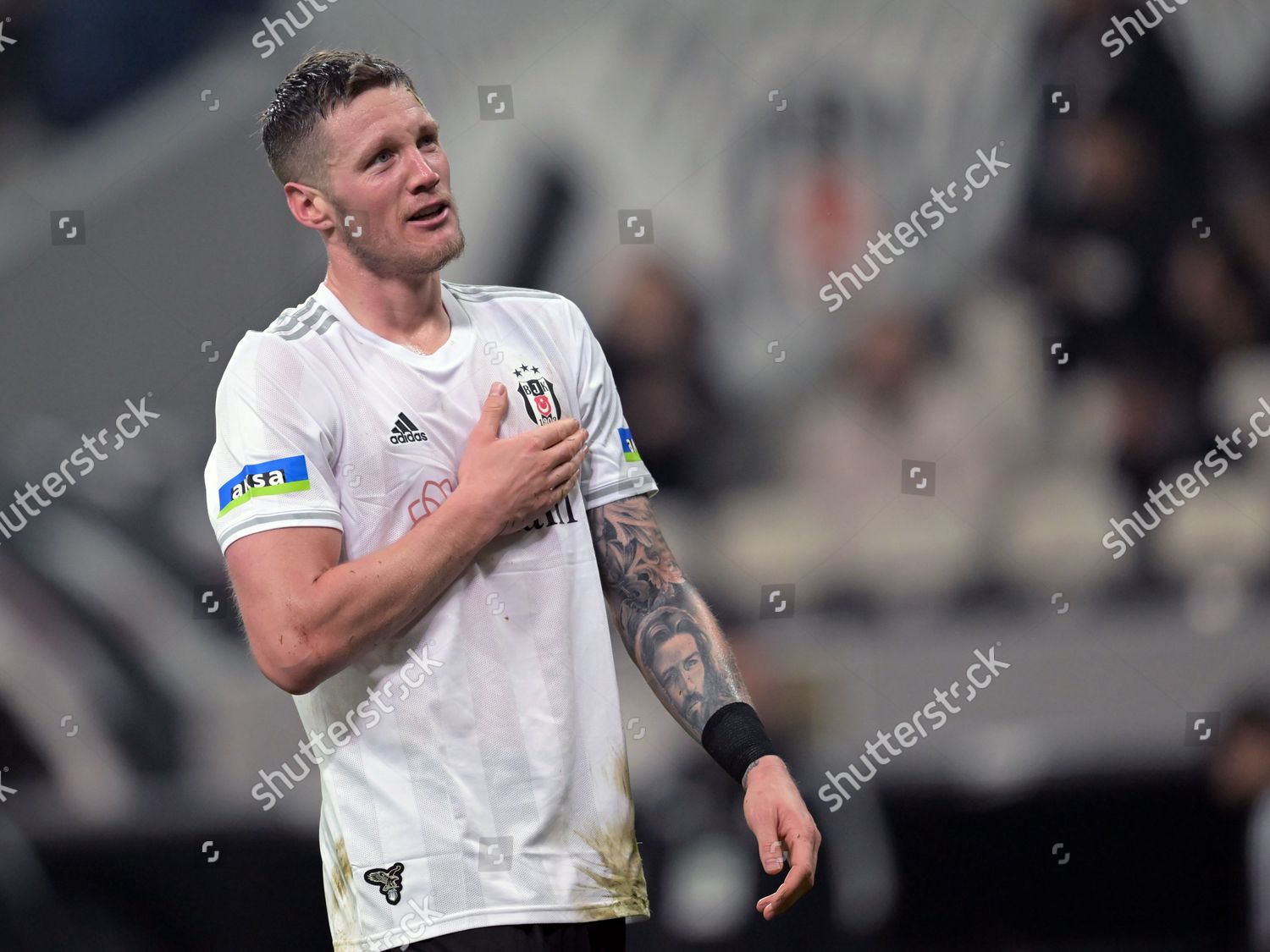 Istanbul Wout Weghorst Besiktas Jk Celebrates Editorial Stock Photo ...