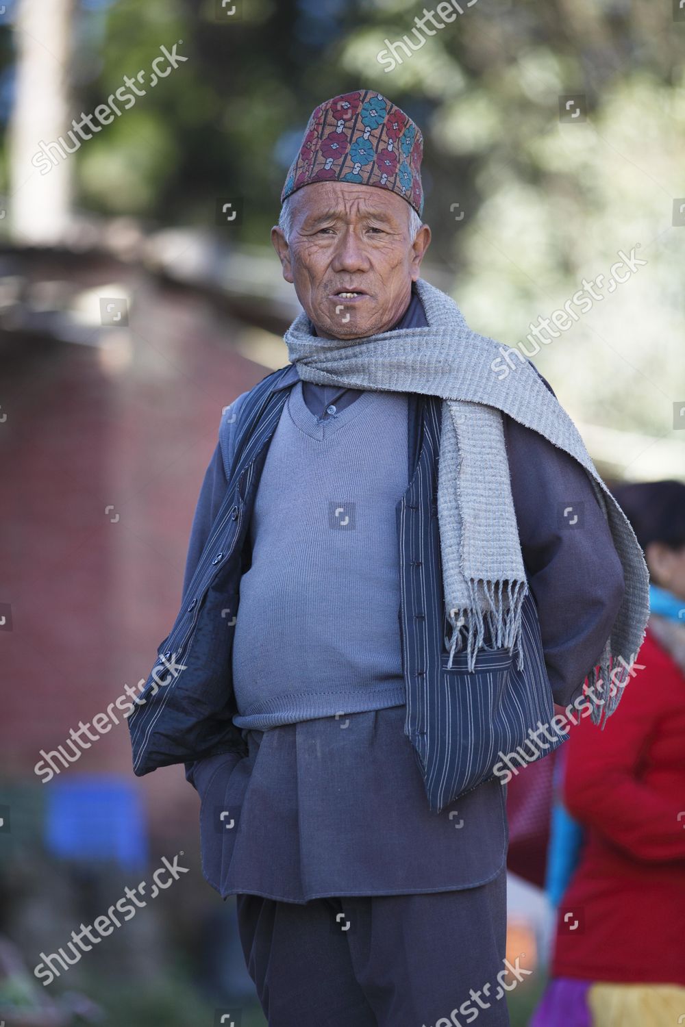 Nepali Dhaka Topi National Cap Tamang Editorial Stock Photo Stock