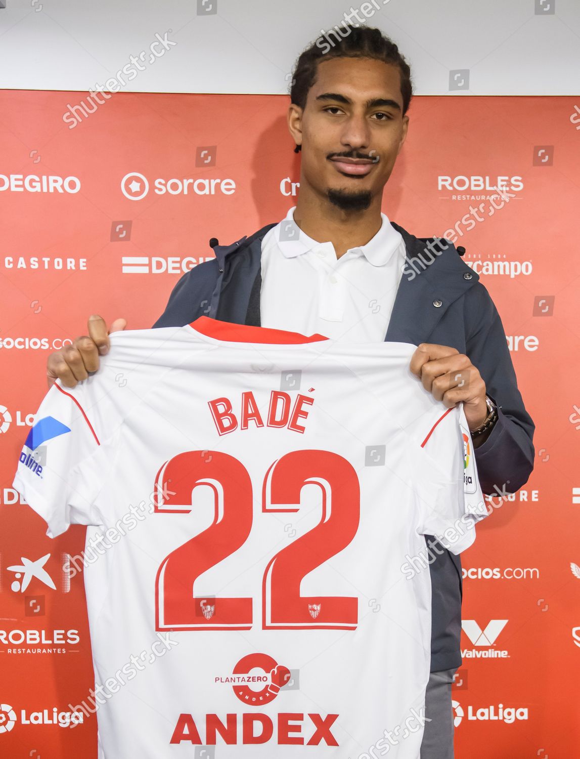 French Defender Loic Bade Poses Photograph Editorial Stock Photo