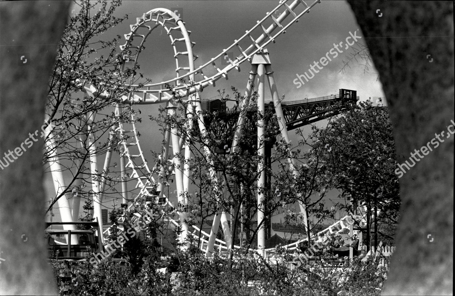 Rollercoaster Glasgow Garden Festival 1986 Editorial Stock Photo