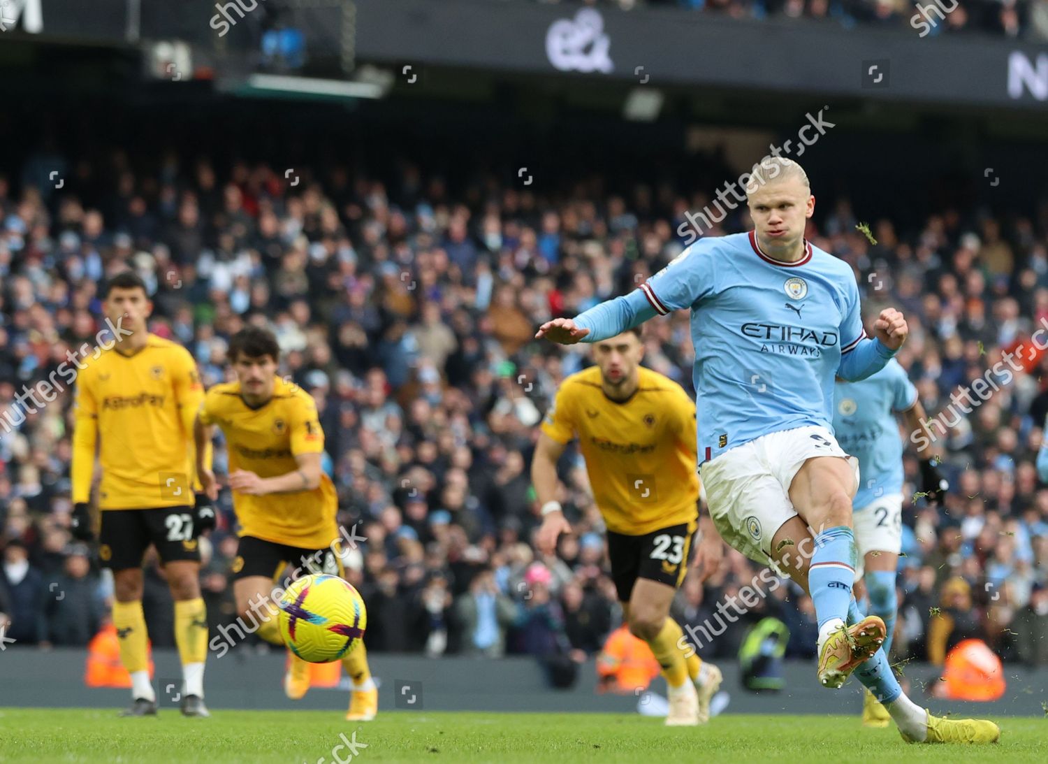 Erling Haaland Manchester City Scores Second Editorial Stock Photo ...