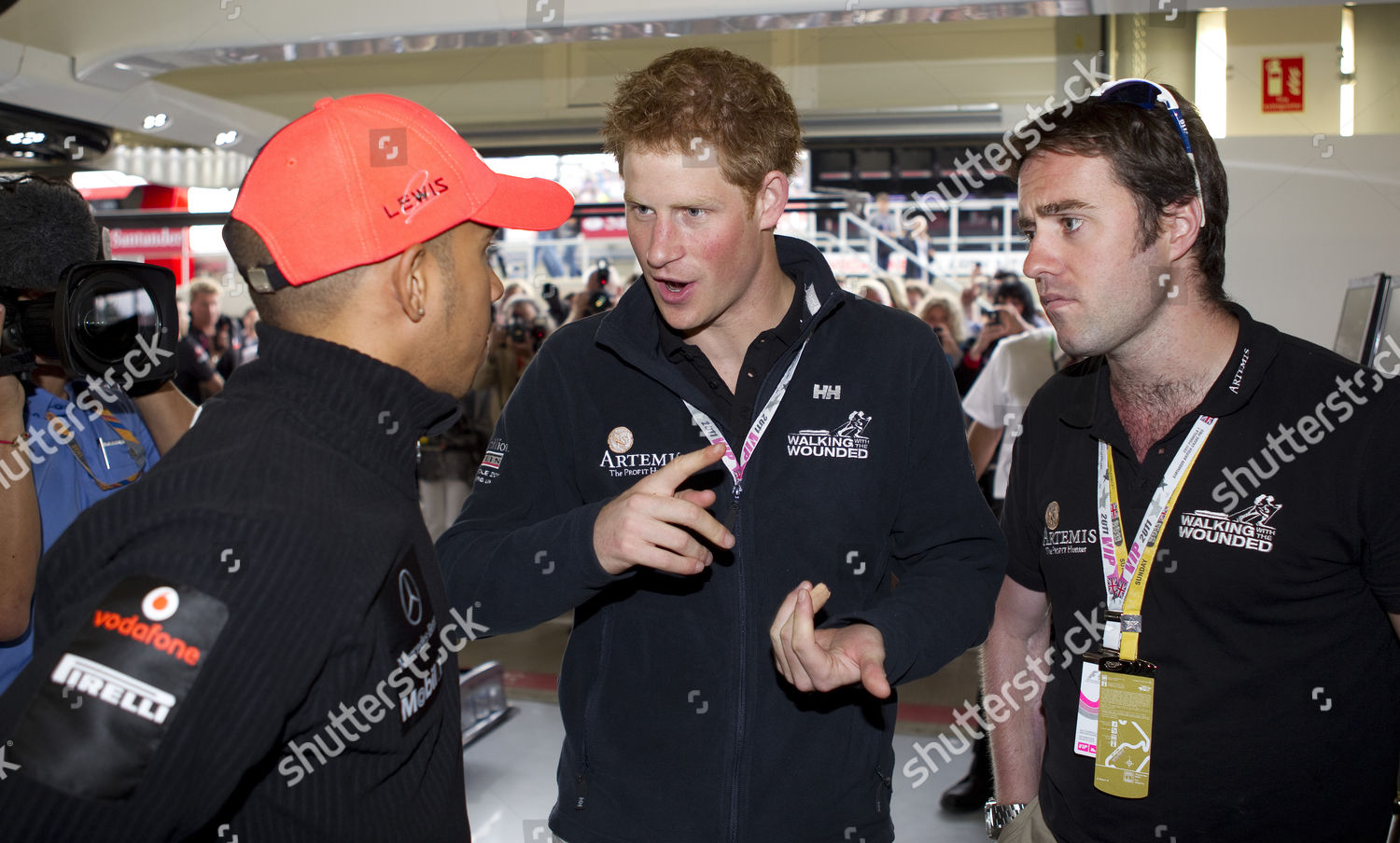 Prince Harry Lewis Hamilton Editorial Stock Photo Stock Image