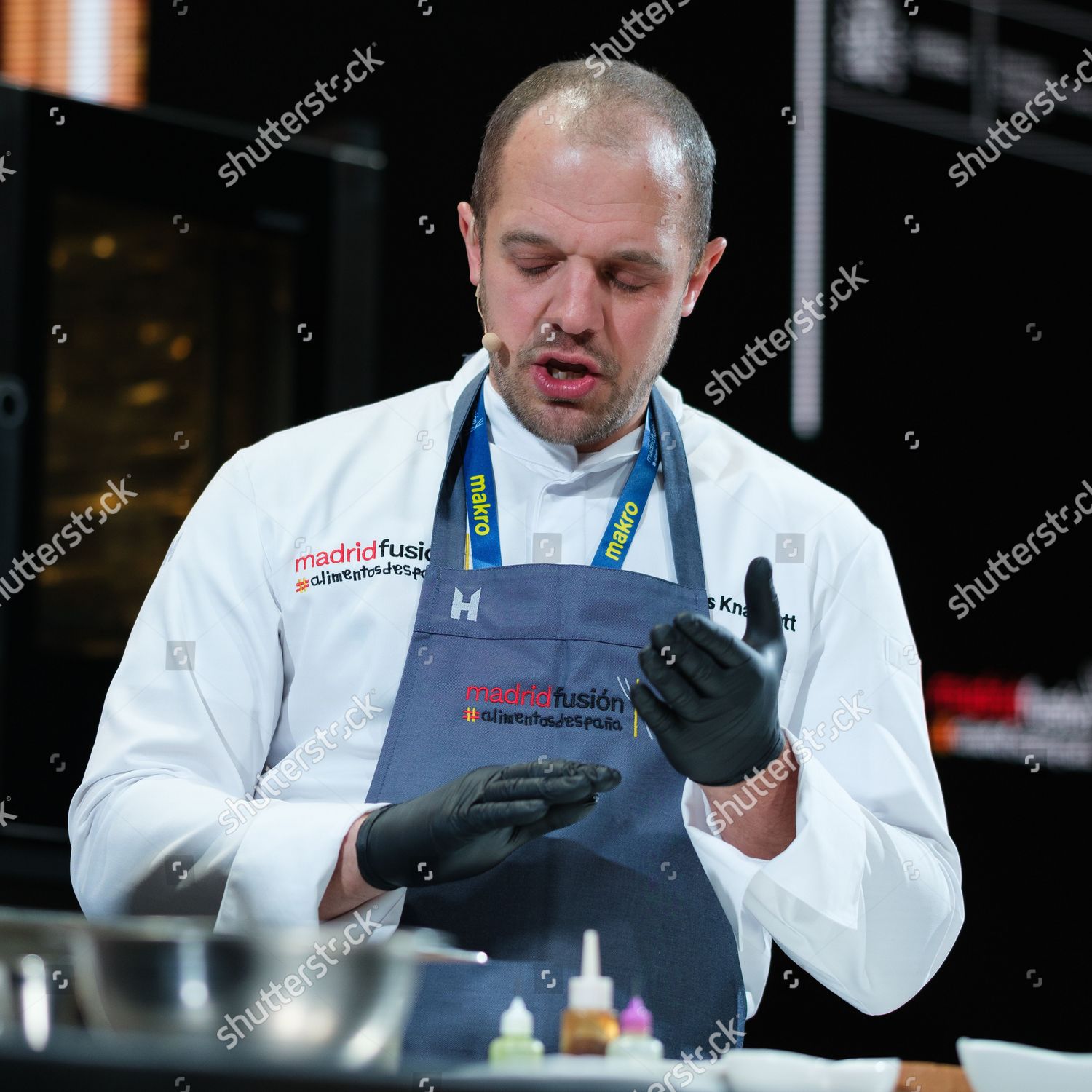 Uk Chef James Knappett Kitchen Table Editorial Stock Photo Stock