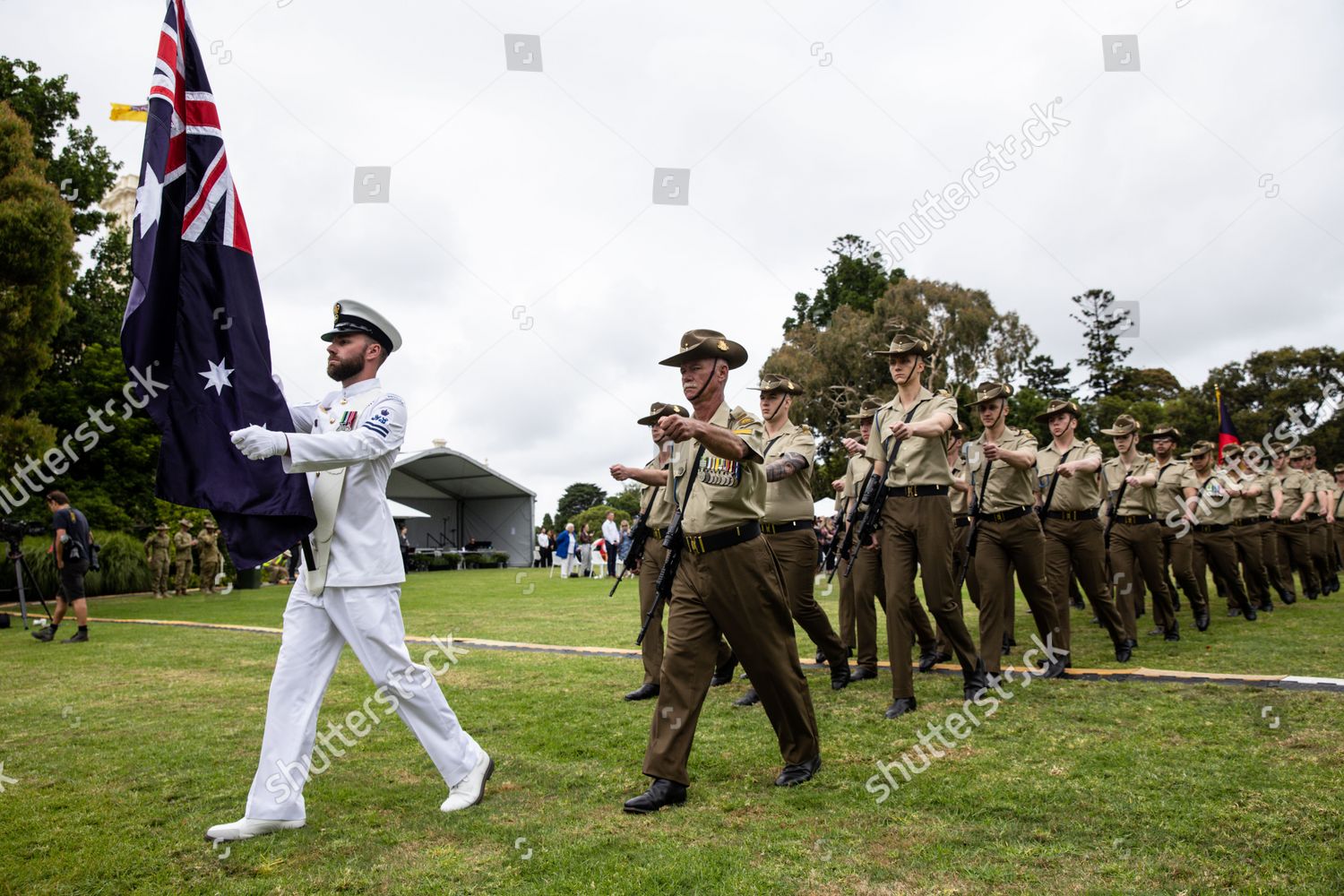 Australian Defence Force Members Take Part Editorial Stock Photo ...