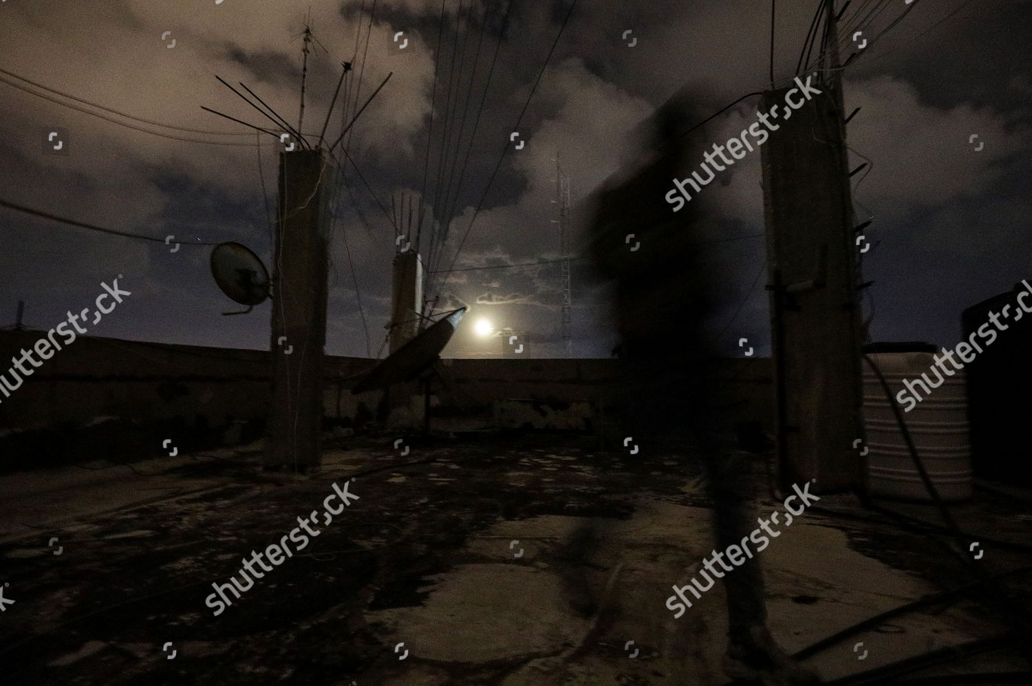 Image Taken Slow Shutter Speed Moon Editorial Stock Photo Stock Image Shutterstock
