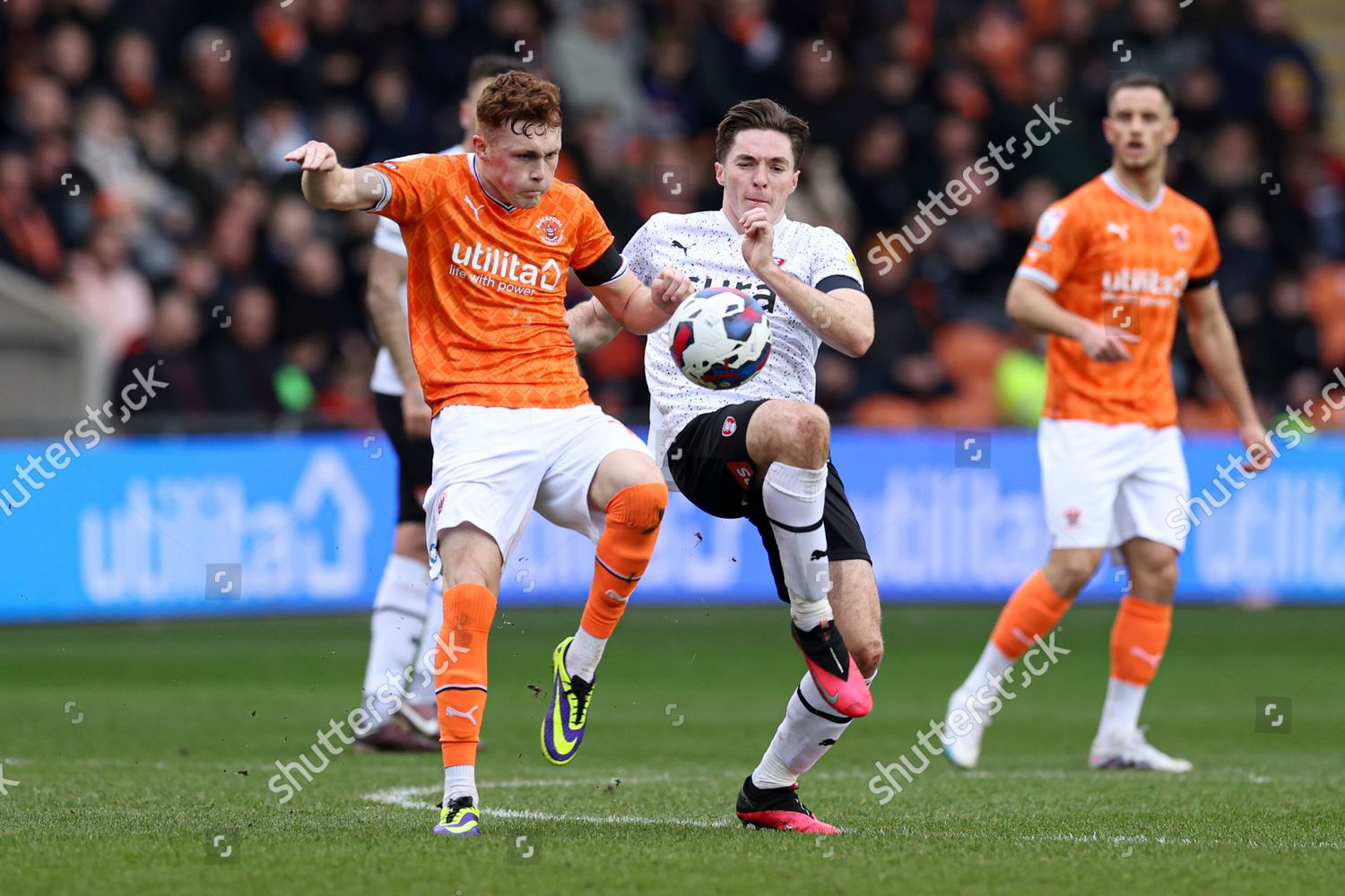 Sonny Carey Blackpool Conor Coventry Rotherham Editorial Stock Photo ...