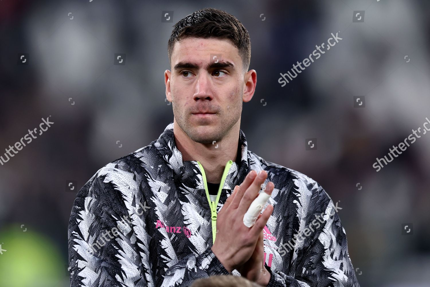 Dusan Vlahovic Juventus Fc Looks On Editorial Stock Photo - Stock Image ...