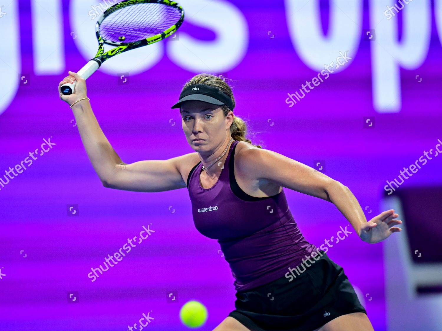 Danielle Collins United States Action During Editorial Stock Photo