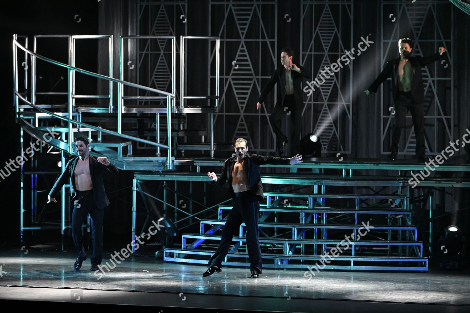 Alan Bersten Gleb Savchenko Brandon Armstrong Editorial Stock Photo ...