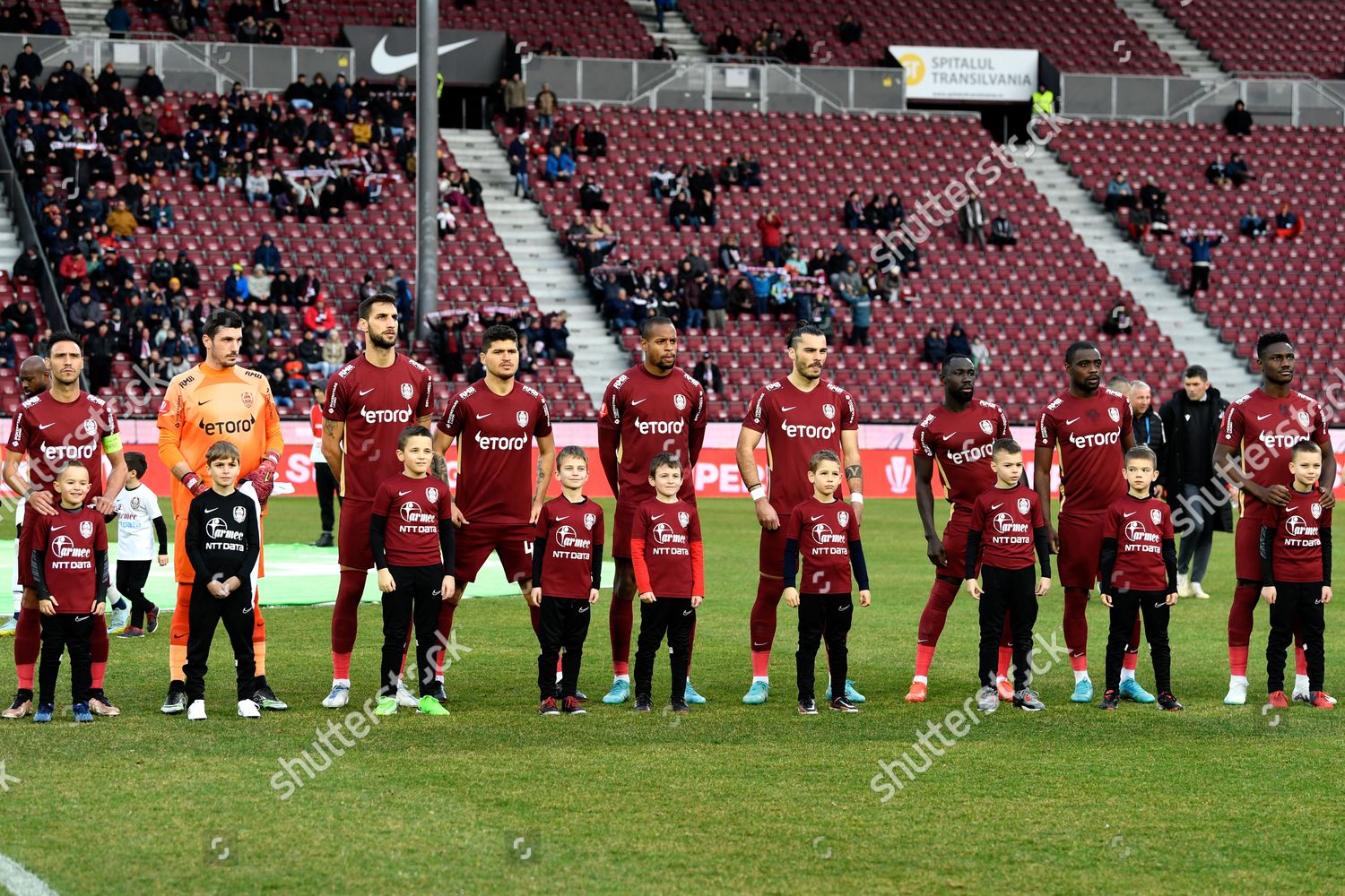 Players of FC Hermannstadt during Romania Superliga: CFR 1907 Cluj News  Photo - Getty Images