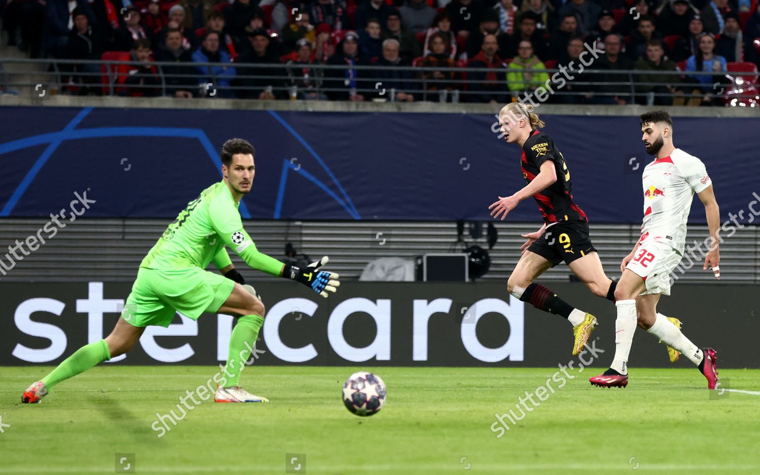 Erling Haaland Manchester City Shoots Wide Editorial Stock Photo Erling Haaland Manchester City Shoots Wide Editorial Stock Photo