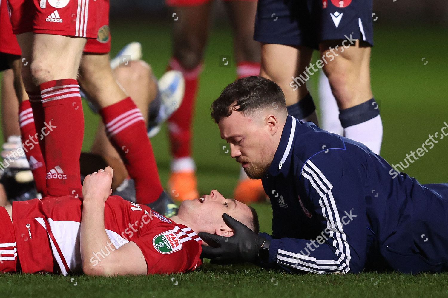 Medic Attends Liam Coyle Accrington Stanley Editorial Stock Photo ...