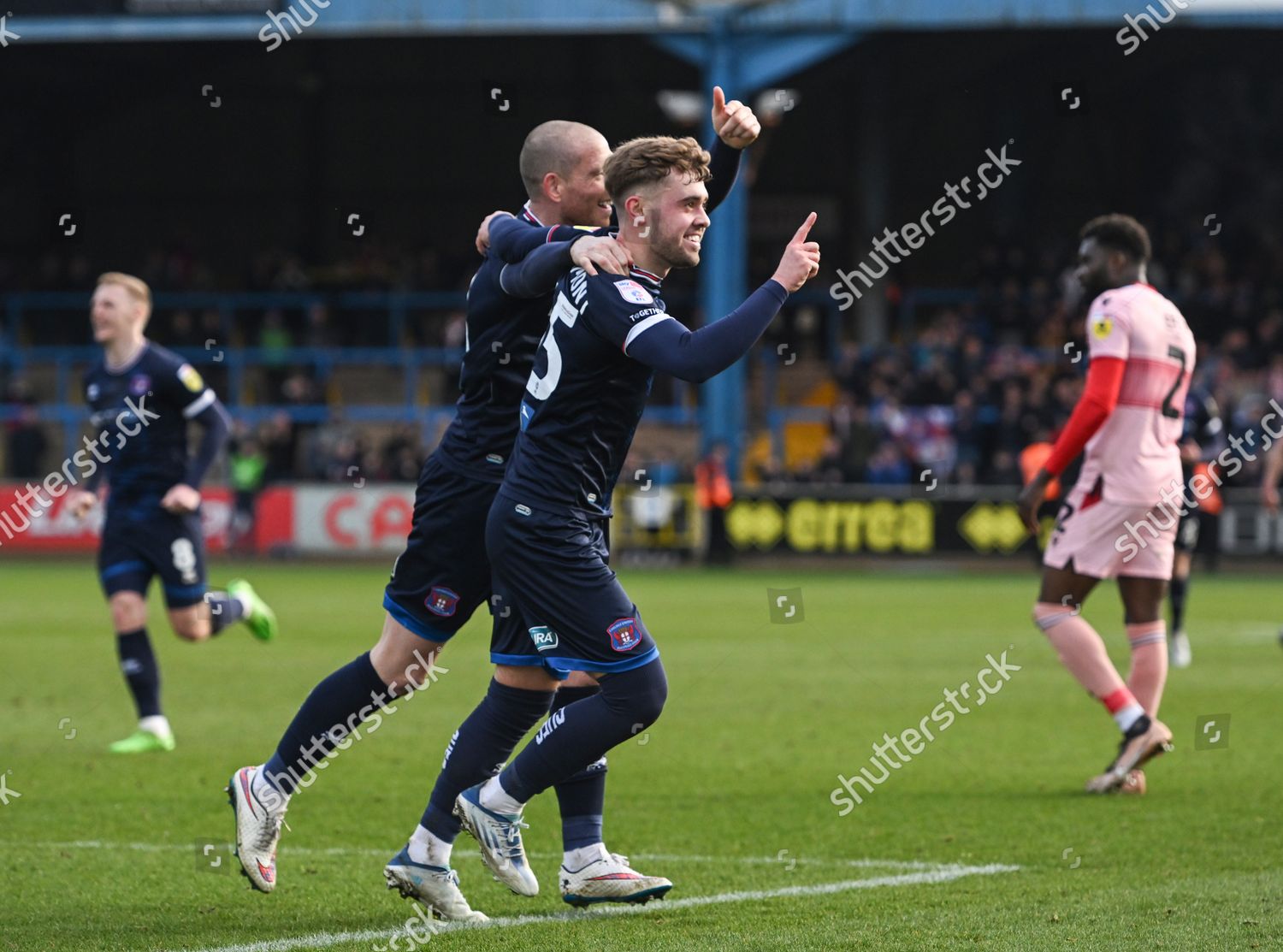 Alfie Mccalmont Carlisle United Celebrates Scoring Editorial Stock ...