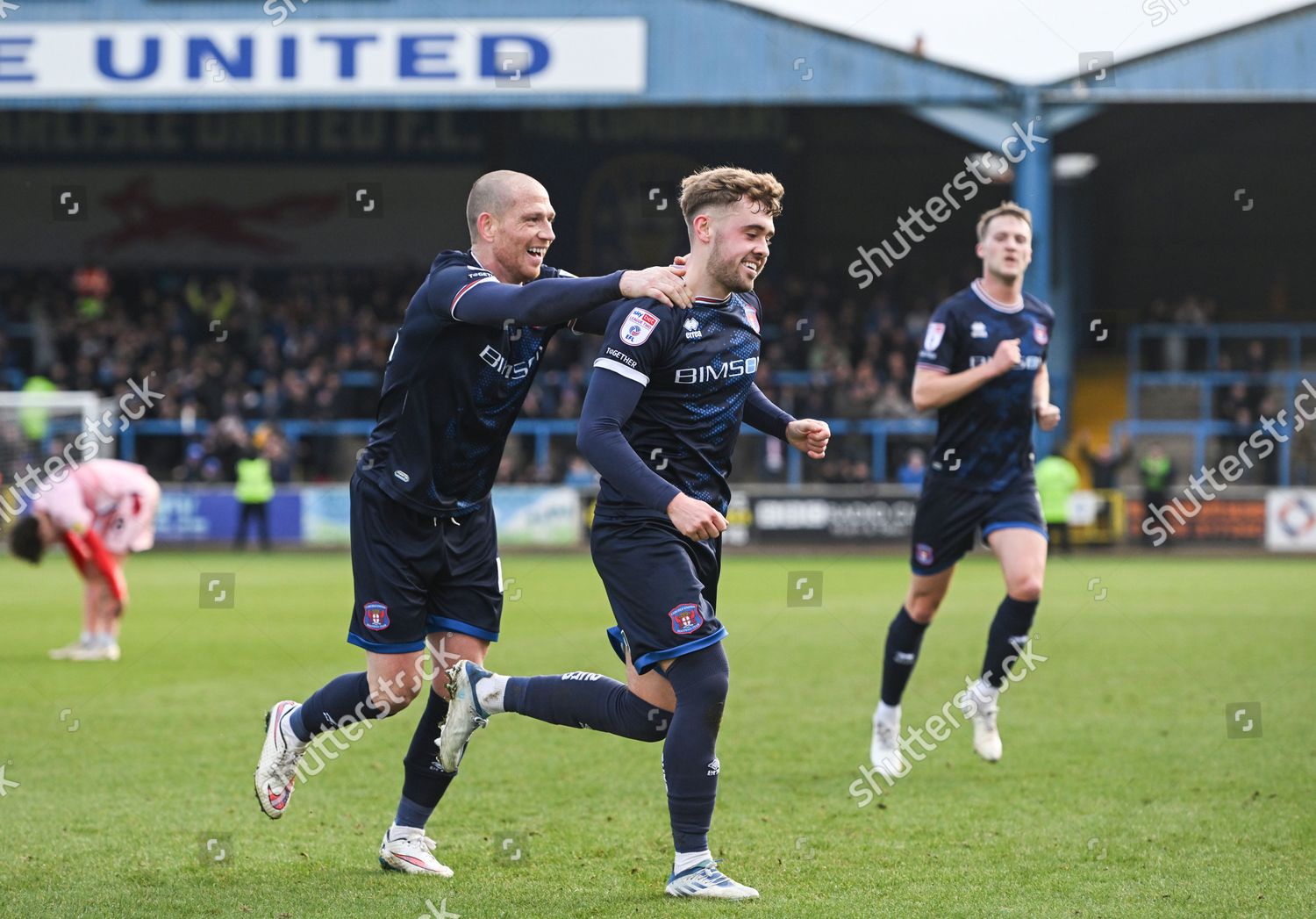 Alfie Mccalmont Carlisle United Celebrates Scoring Editorial Stock ...