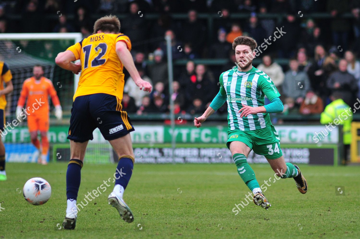 Jordan Stevens Yeovil Town During National Editorial Stock Photo ...